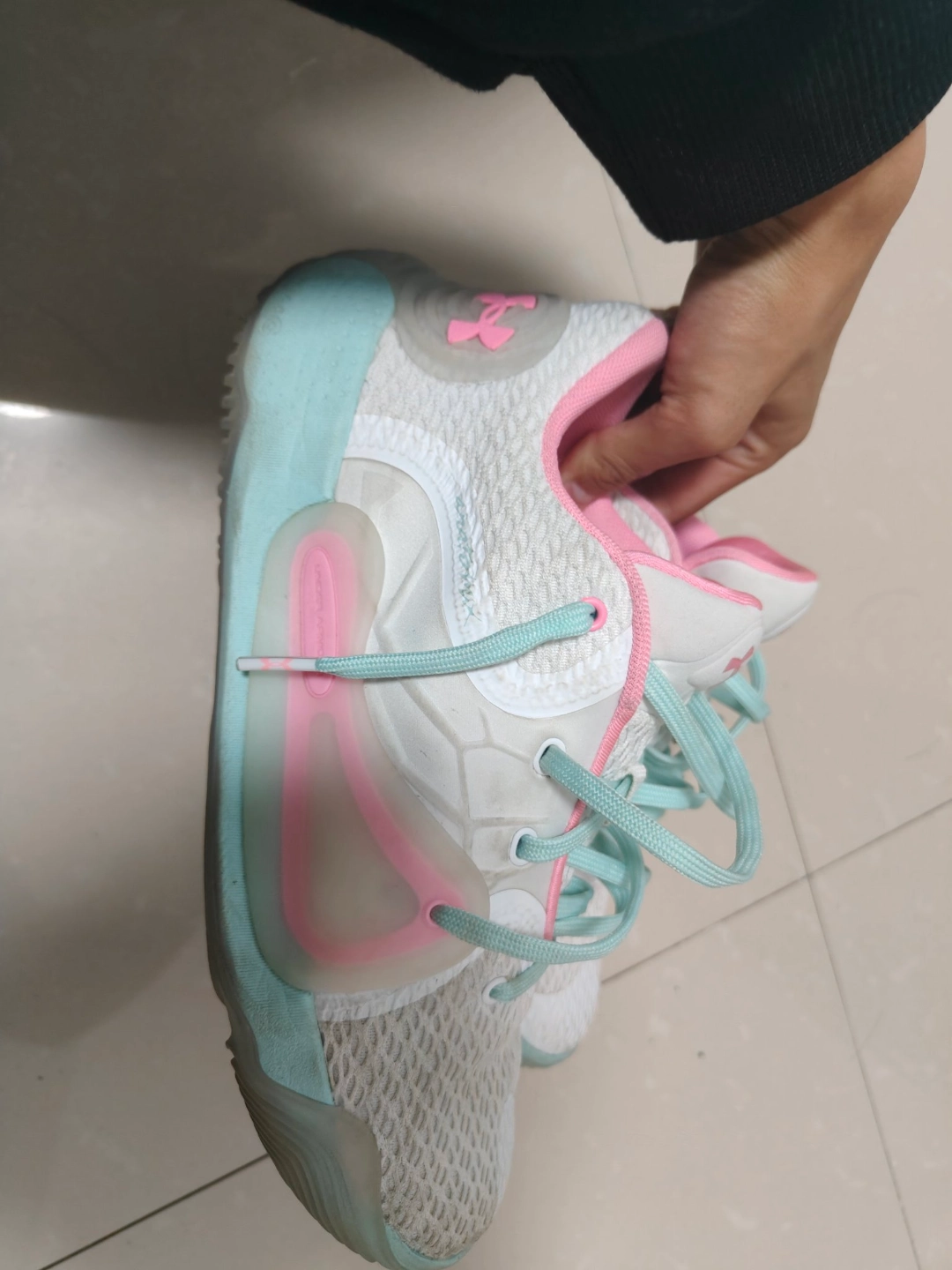 custom review-Under Armour Anatomix Spawn 2 'White Pink'