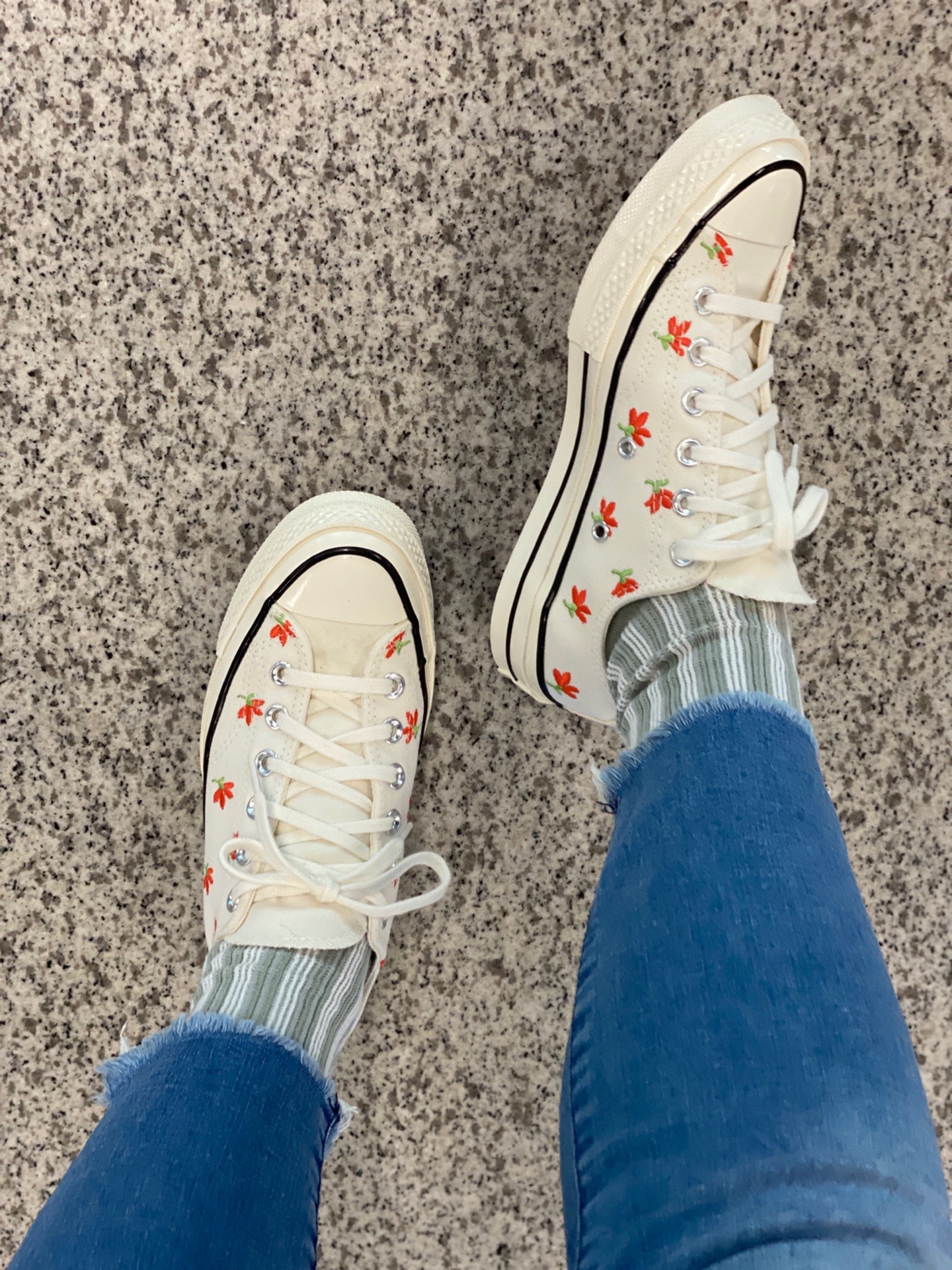 converse 1970s chuck taylor all star 花卉刺绣