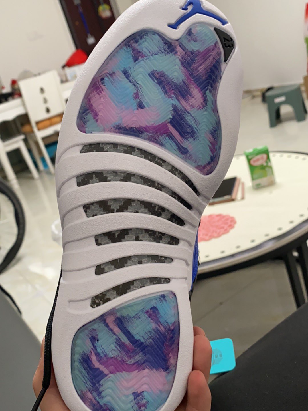 custom review-JORDAN 12 Retro Hyper Royal Women's