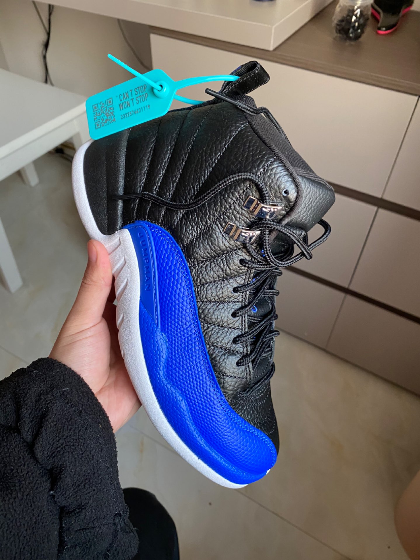custom review-JORDAN 12 Retro Hyper Royal Women's