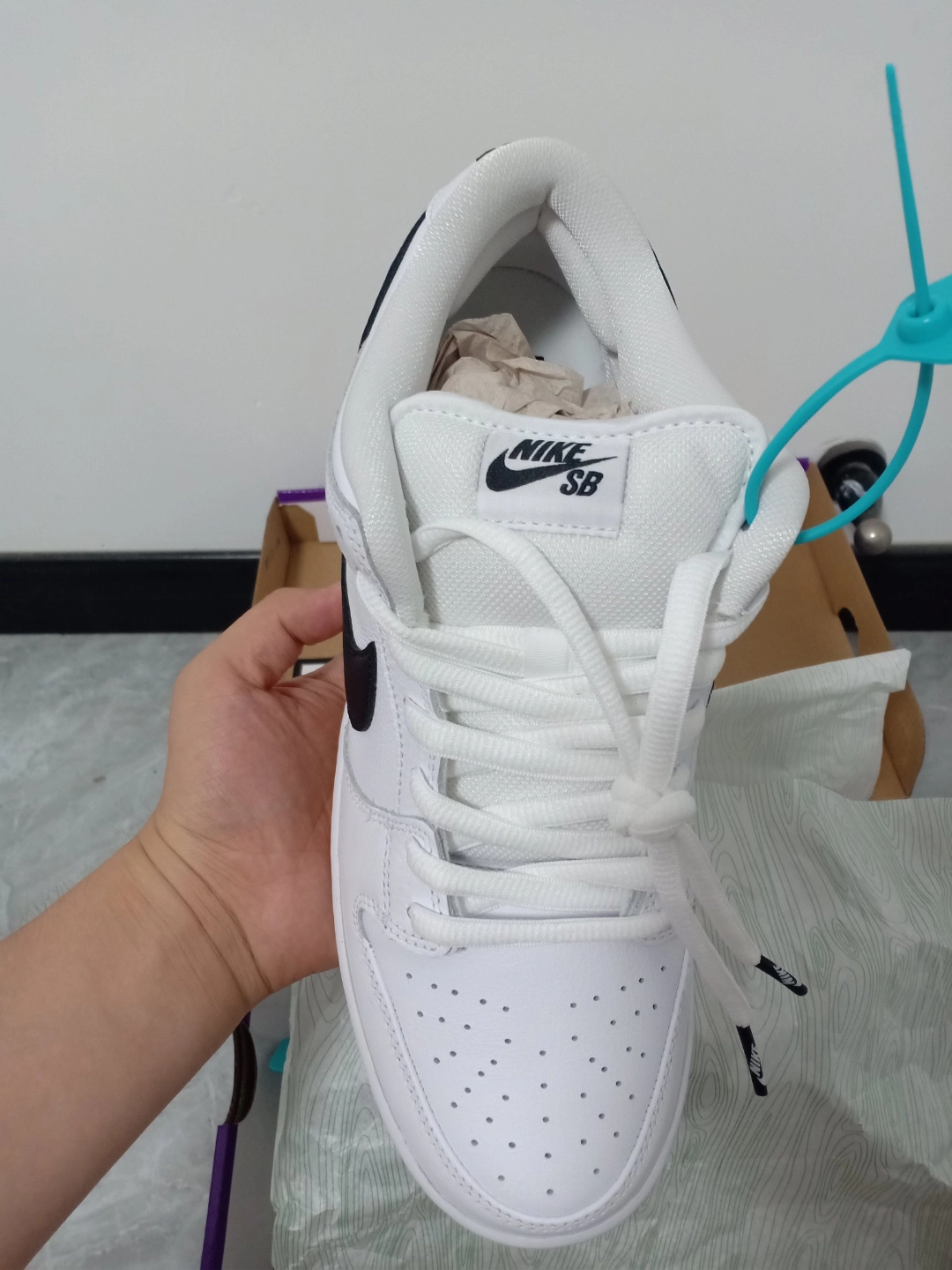 custom review-Nike Dunk SB Low Топ Скейтборд Кроссовки Унисекс Белый Черный