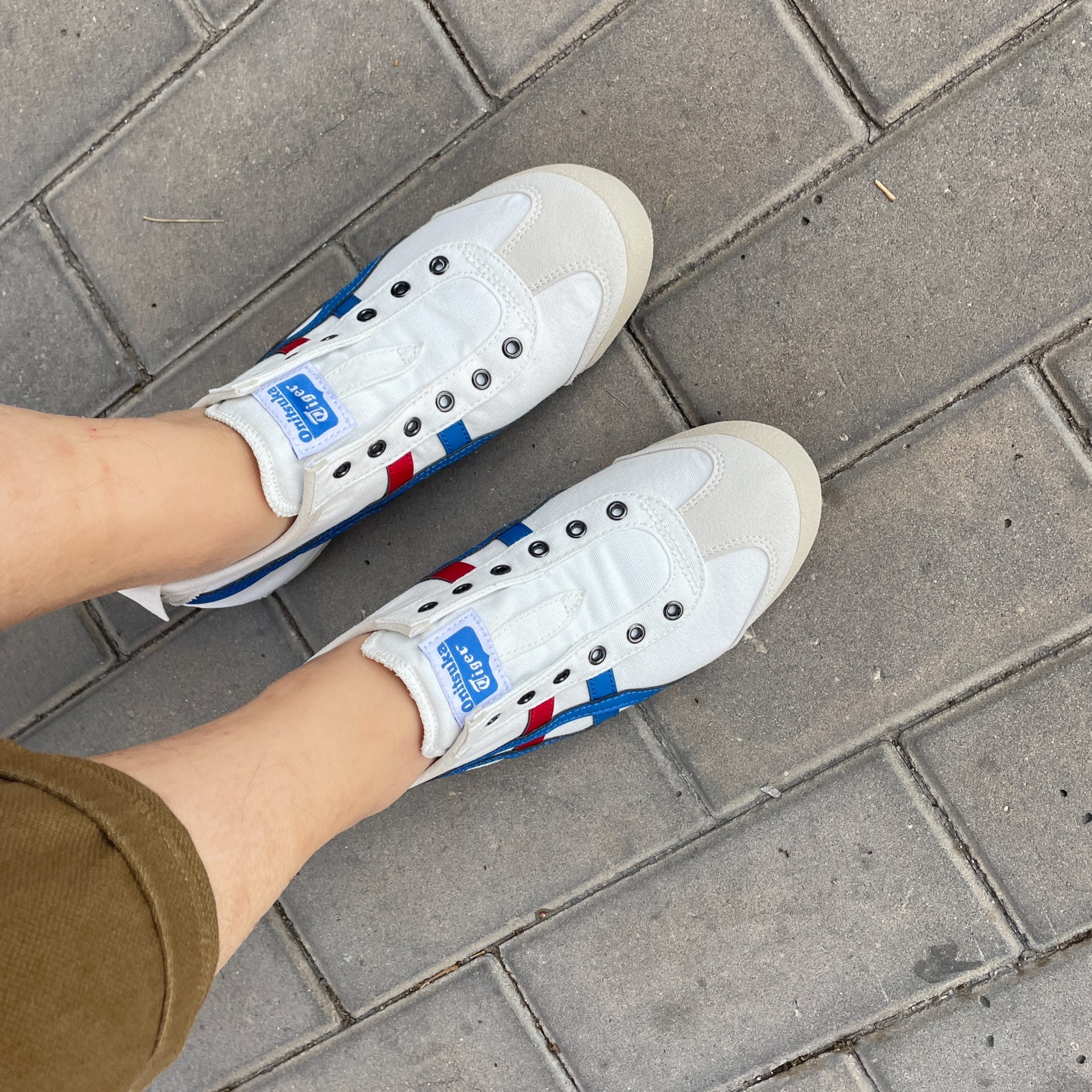 custom review-Onitsuka Tiger Mexico 66 Slip On Tricolor