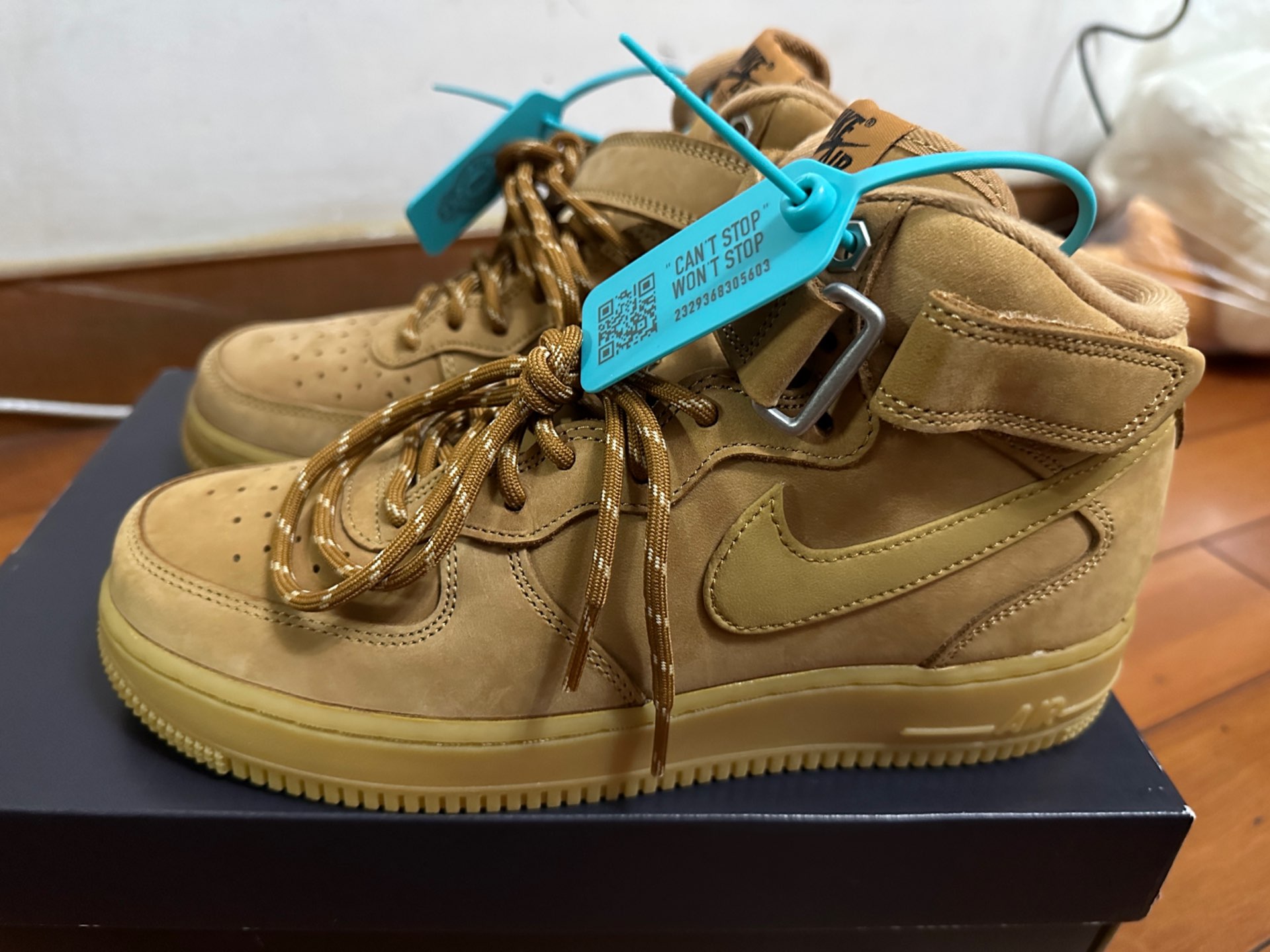 custom review-Nike Air Force 1 Mid '07 Flax