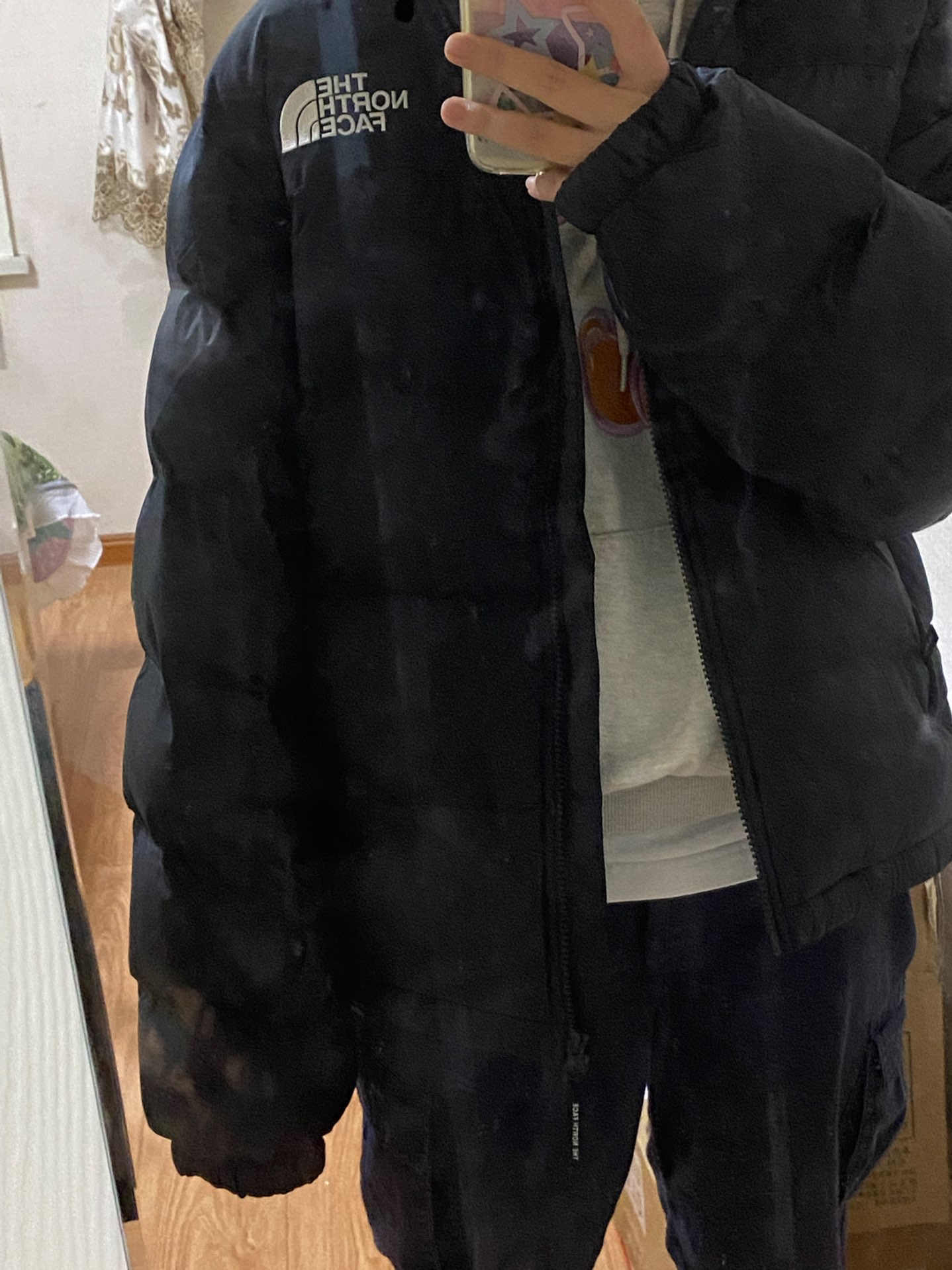 custom review-Pal Zileri T-Shirts & Vests M'S New Puffy Jacket Black Unisex Korea Version