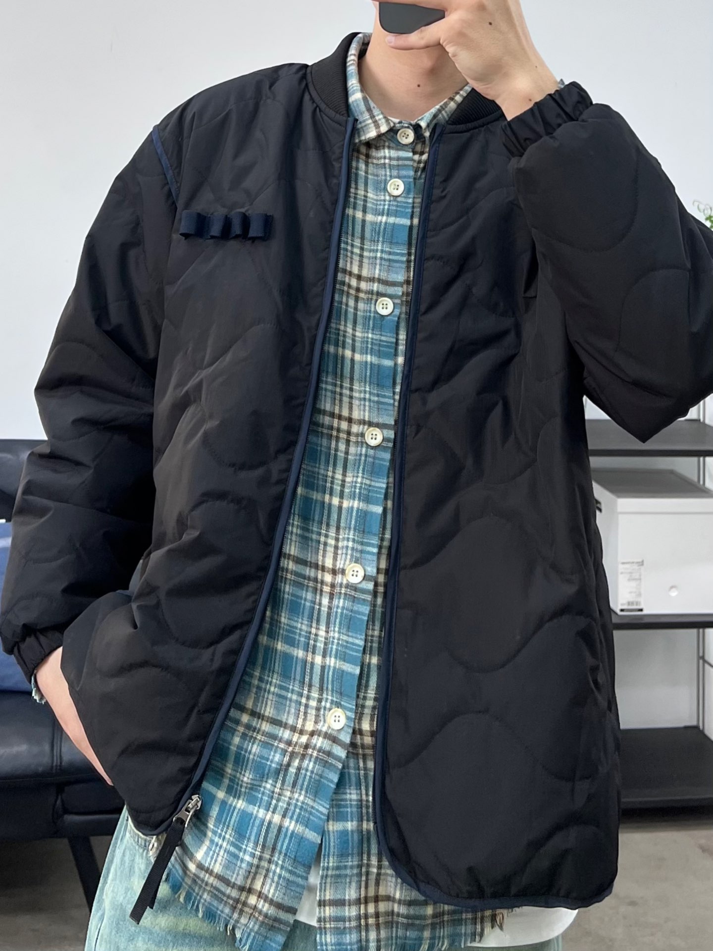 棒球服外套搭衬衫真的好看