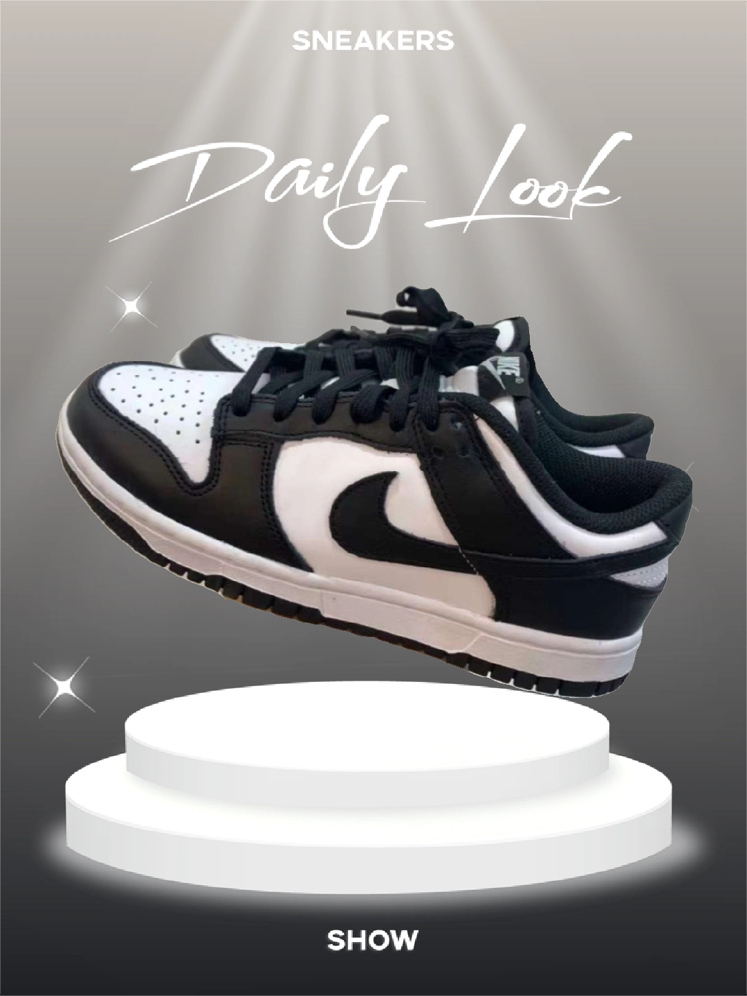 nikr耐克黑白熊猫dunk2023秋季男子低帮熊猫鞋