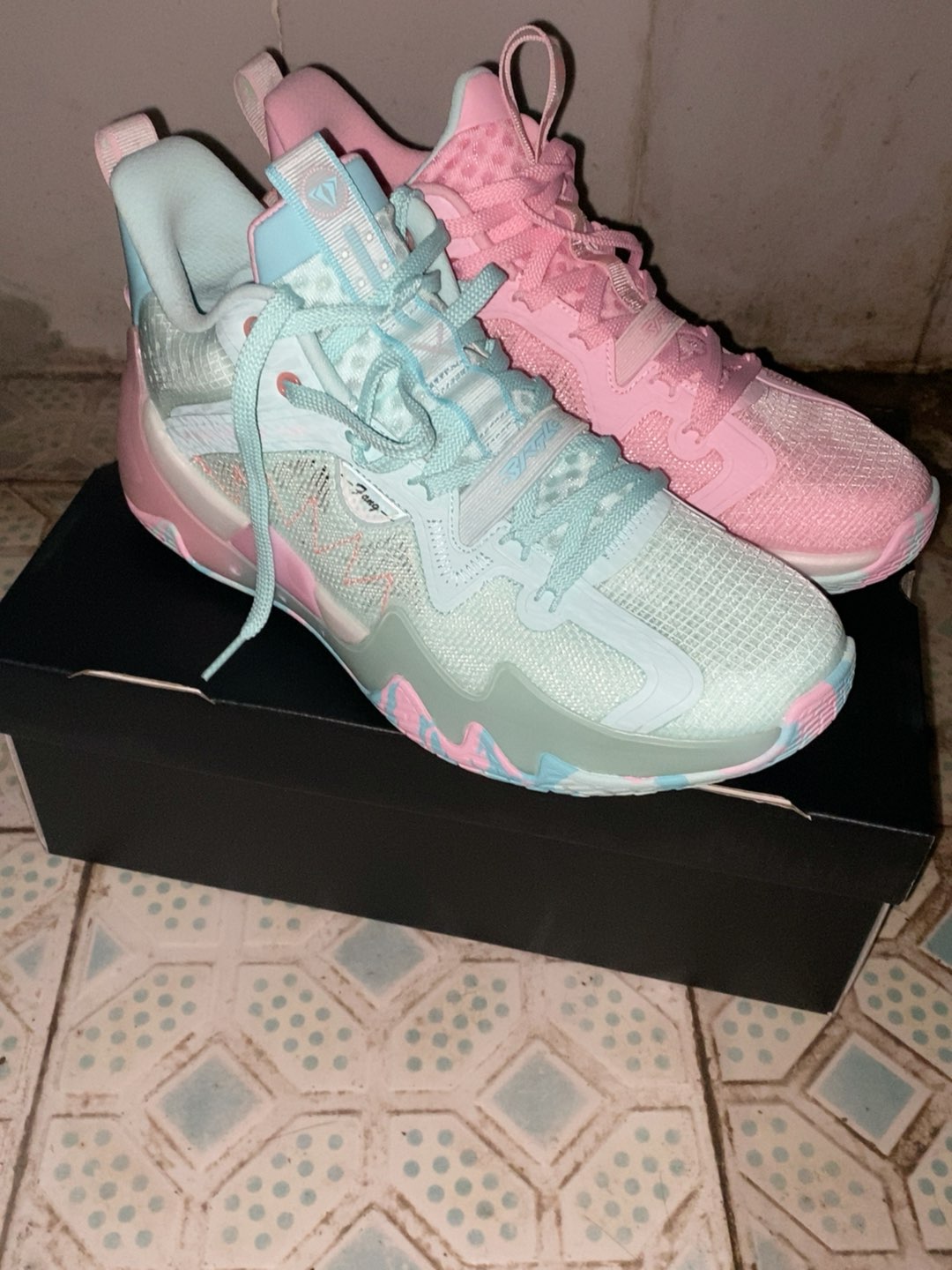 custom review-QIAODAN Poison Tooth Pro SE Баскетбольные кроссовки Низкий Топ Розовый Мужской