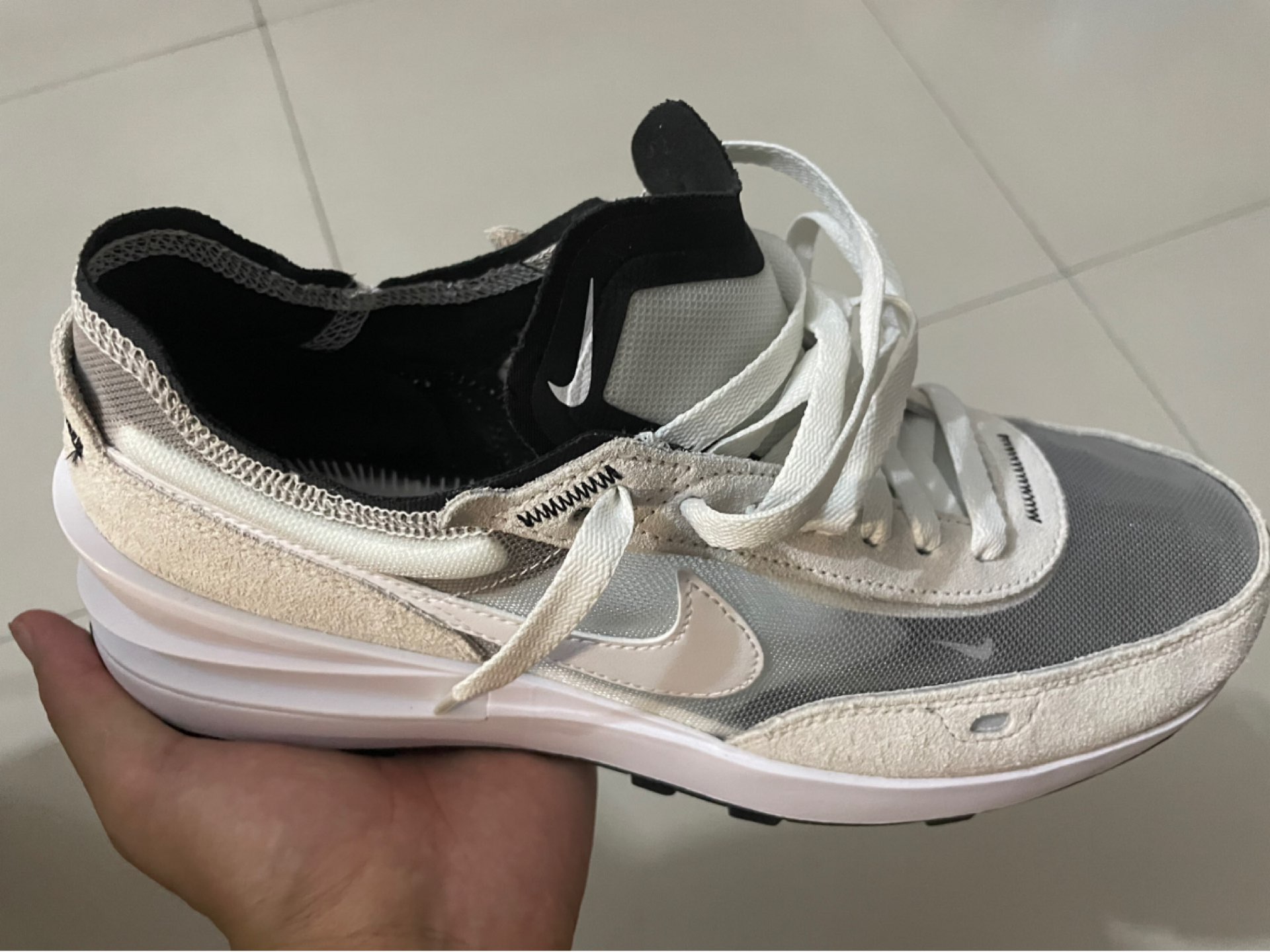 custom review-Nike Waffle One Summit White