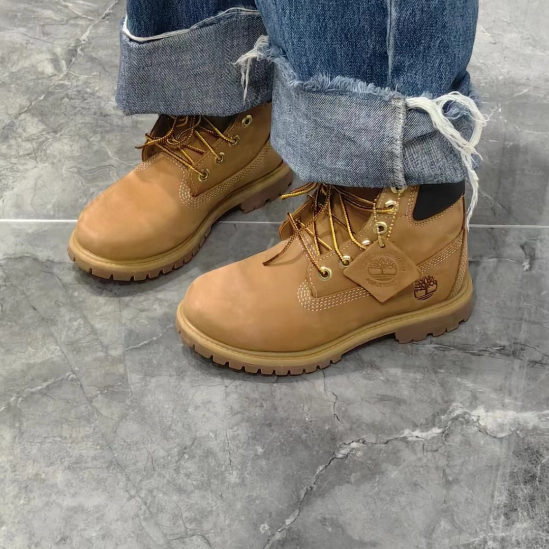 custom review-Timberland PREMIUM Короткий Аутдор Мужской Желтый Узкая версия