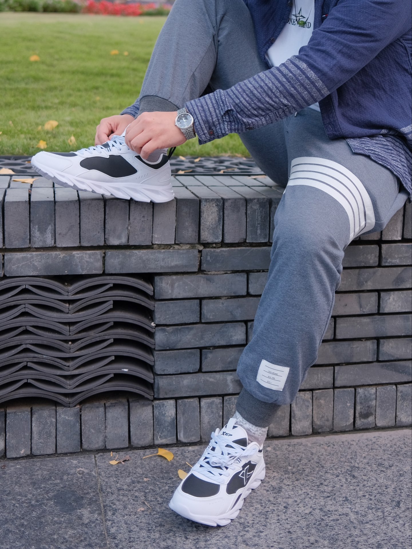 这双黑白休闲老爹鞋太舒服了