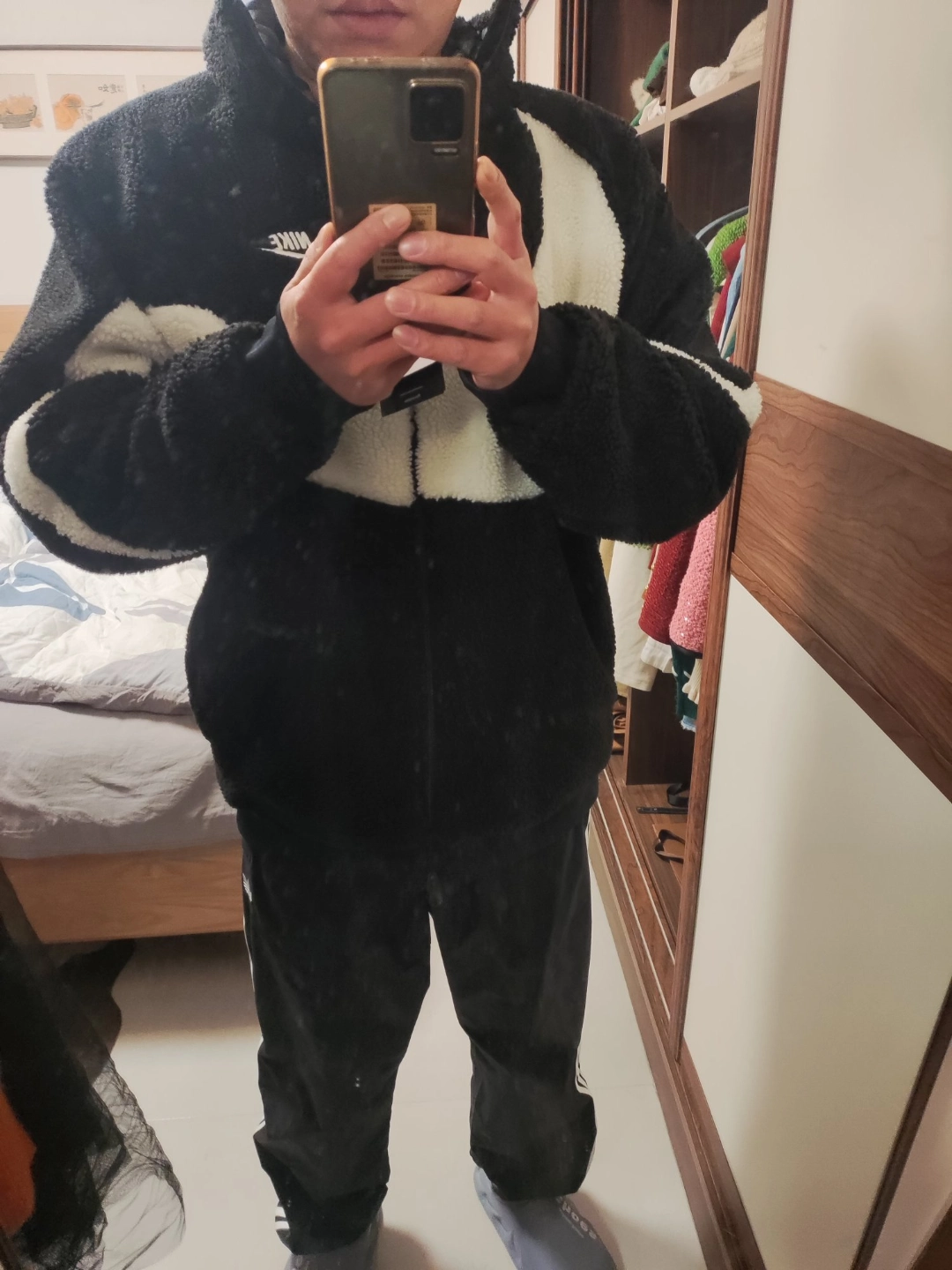 custom review-Nike Big Swoosh Reversible Boa Jacket