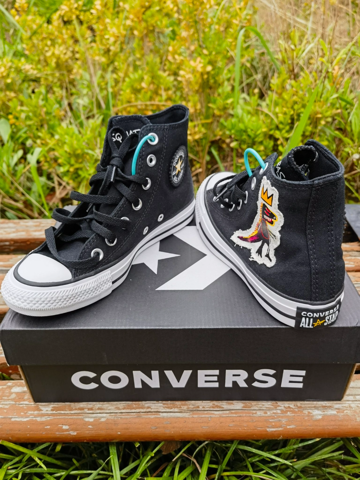 匡威皇冠小恐龙联名帆布鞋