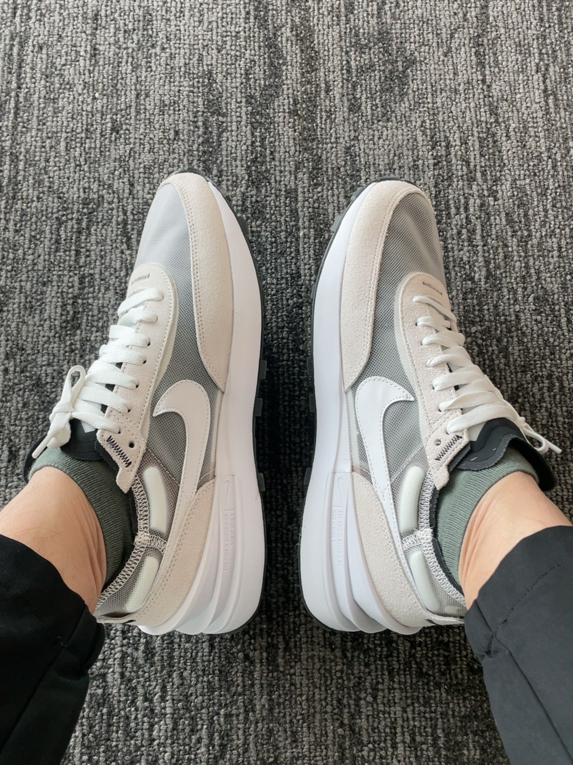 custom review-Nike Waffle One Summit White