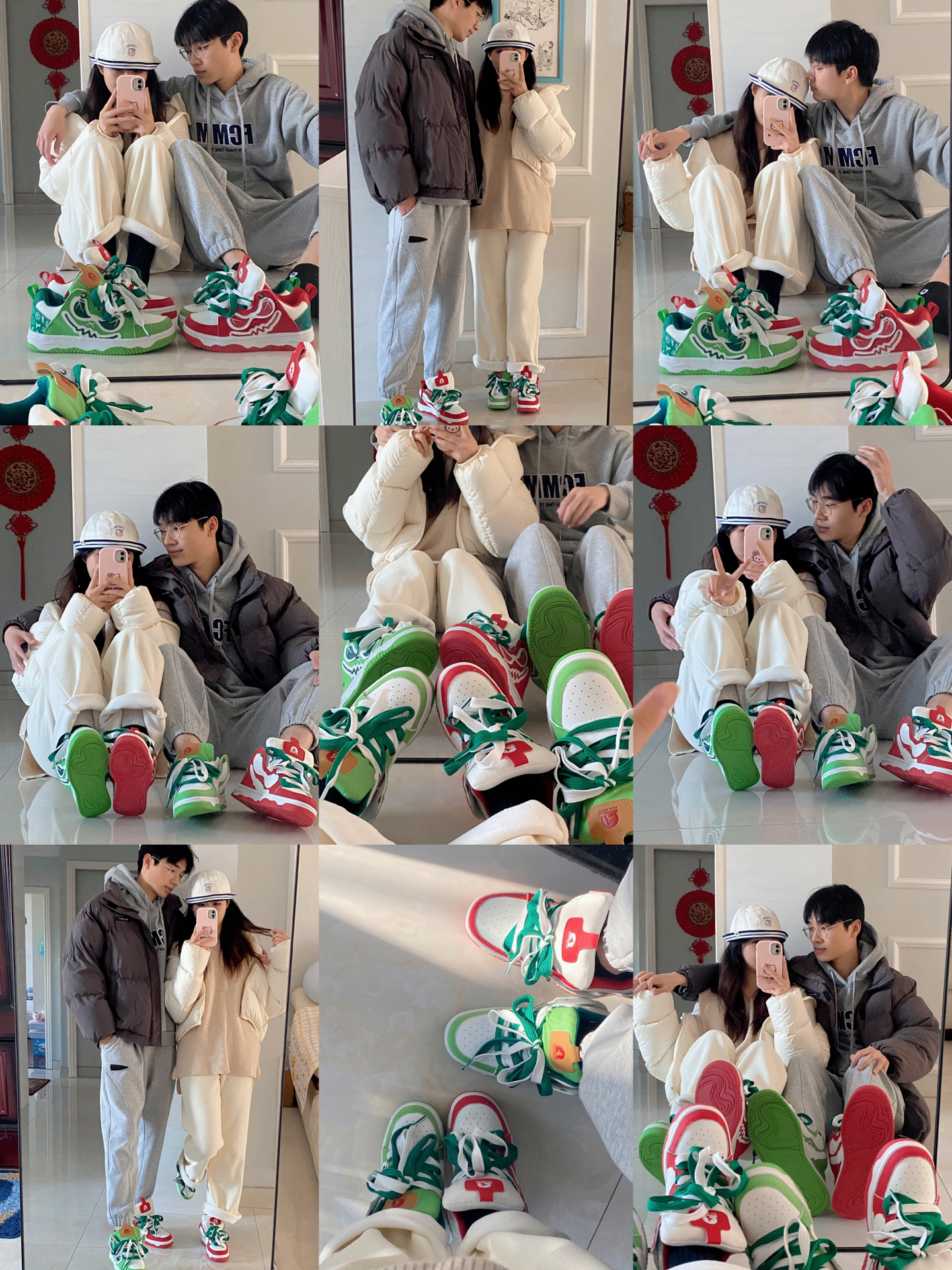 超适合圣诞拍照的情侣鞋子78