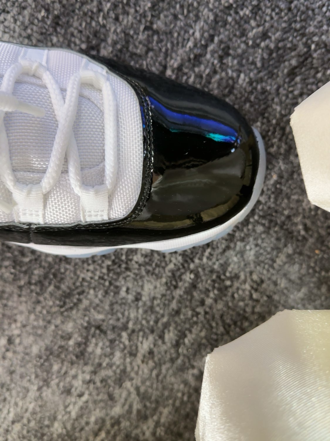 custom review-Jordan Air Jordan 11 Concord High Топ Винтажные баскетбольные кроссовки Унисекс Черный белый