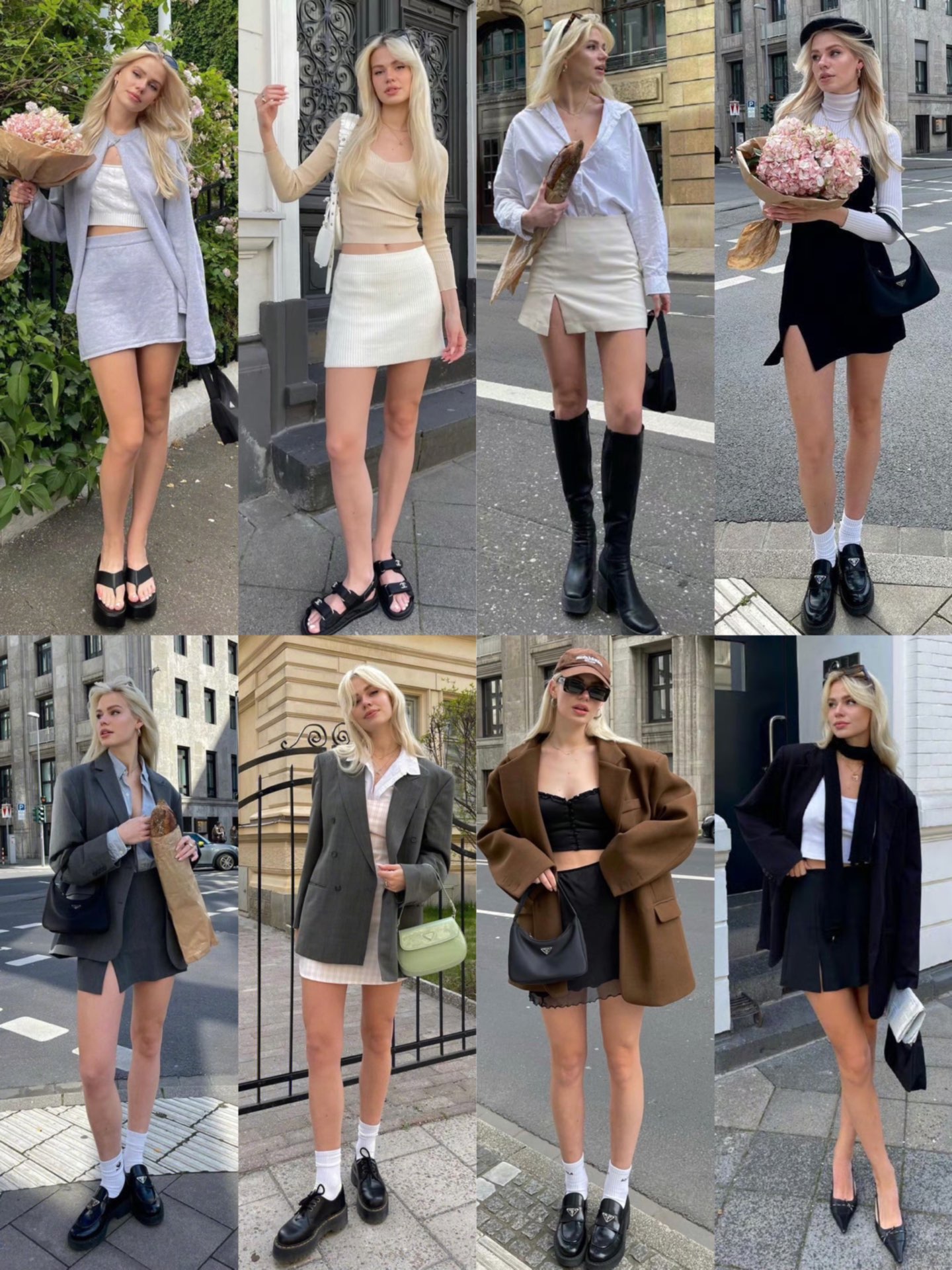 感受下ins德国时尚博主linda.sza的秋季款穿搭