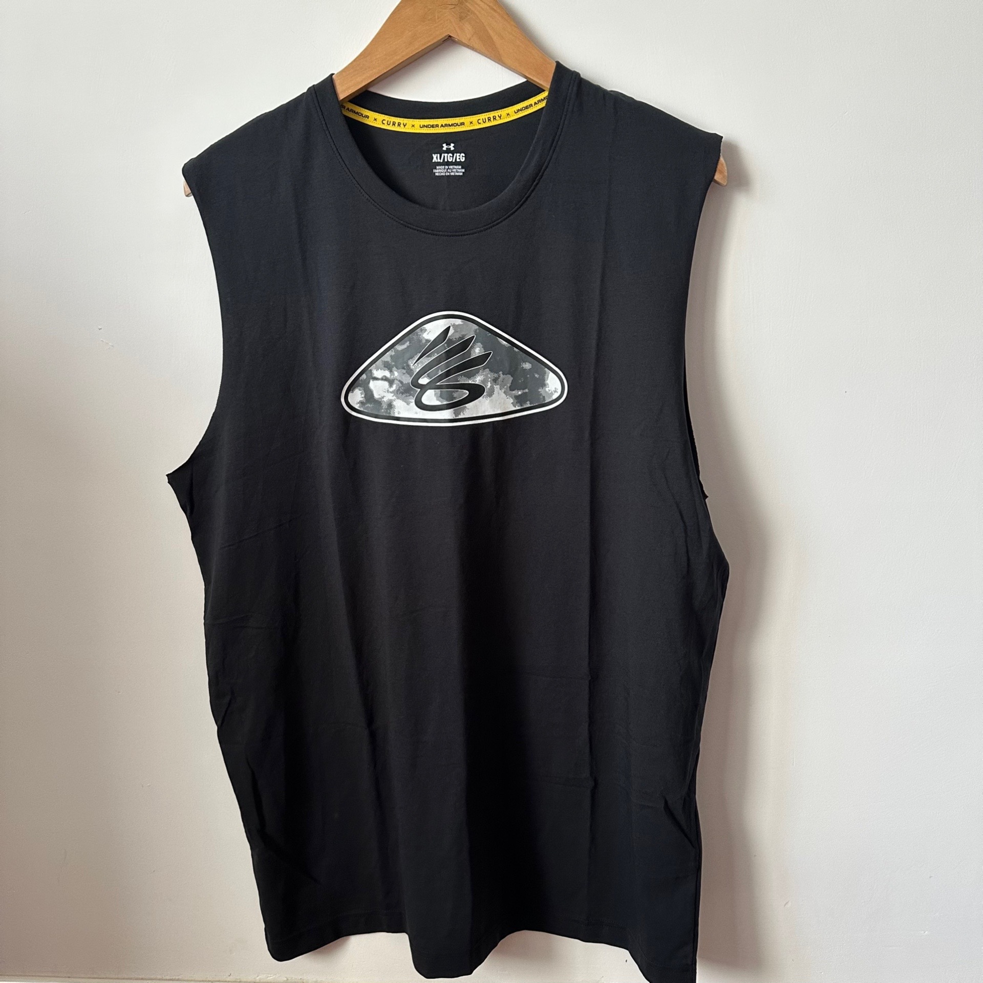 安德玛 ua男士库里curry 训练健身篮球跑步运动无袖背心