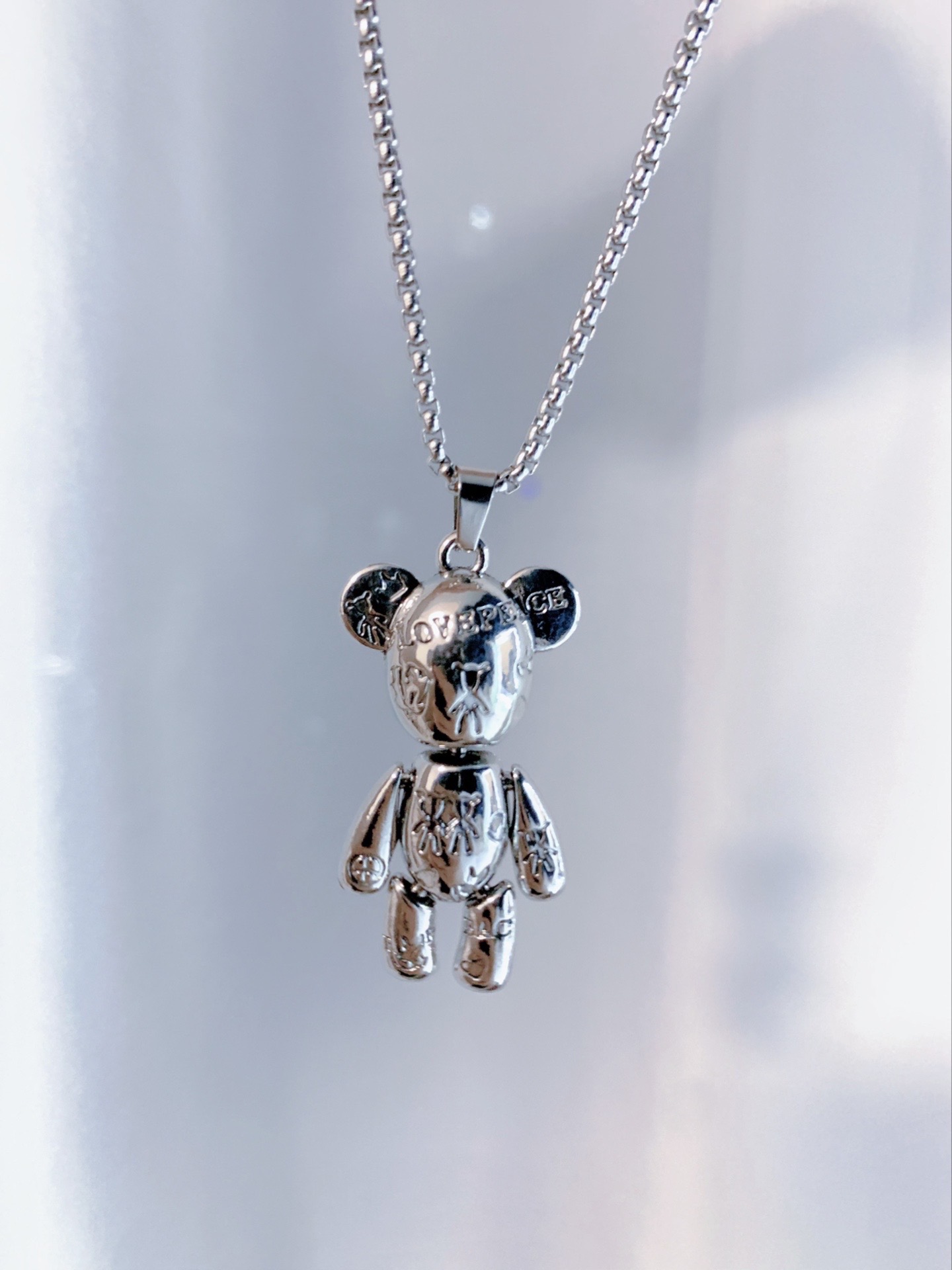 甜酷时尚暴力小熊项链