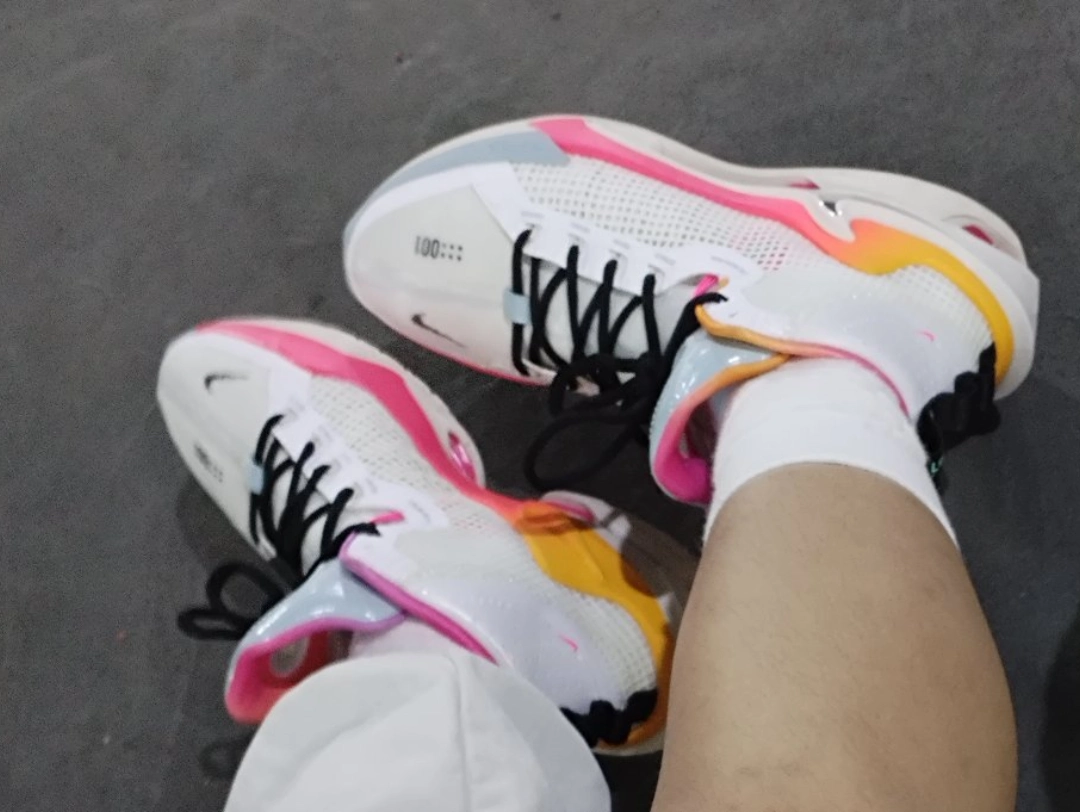 custom review-Nike Air Zoom g.T. Jump 2 'Unlock Your Space' Высокие Баскетбольные Кроссовки для Игры Мужские Белые Синие и Оранжевые