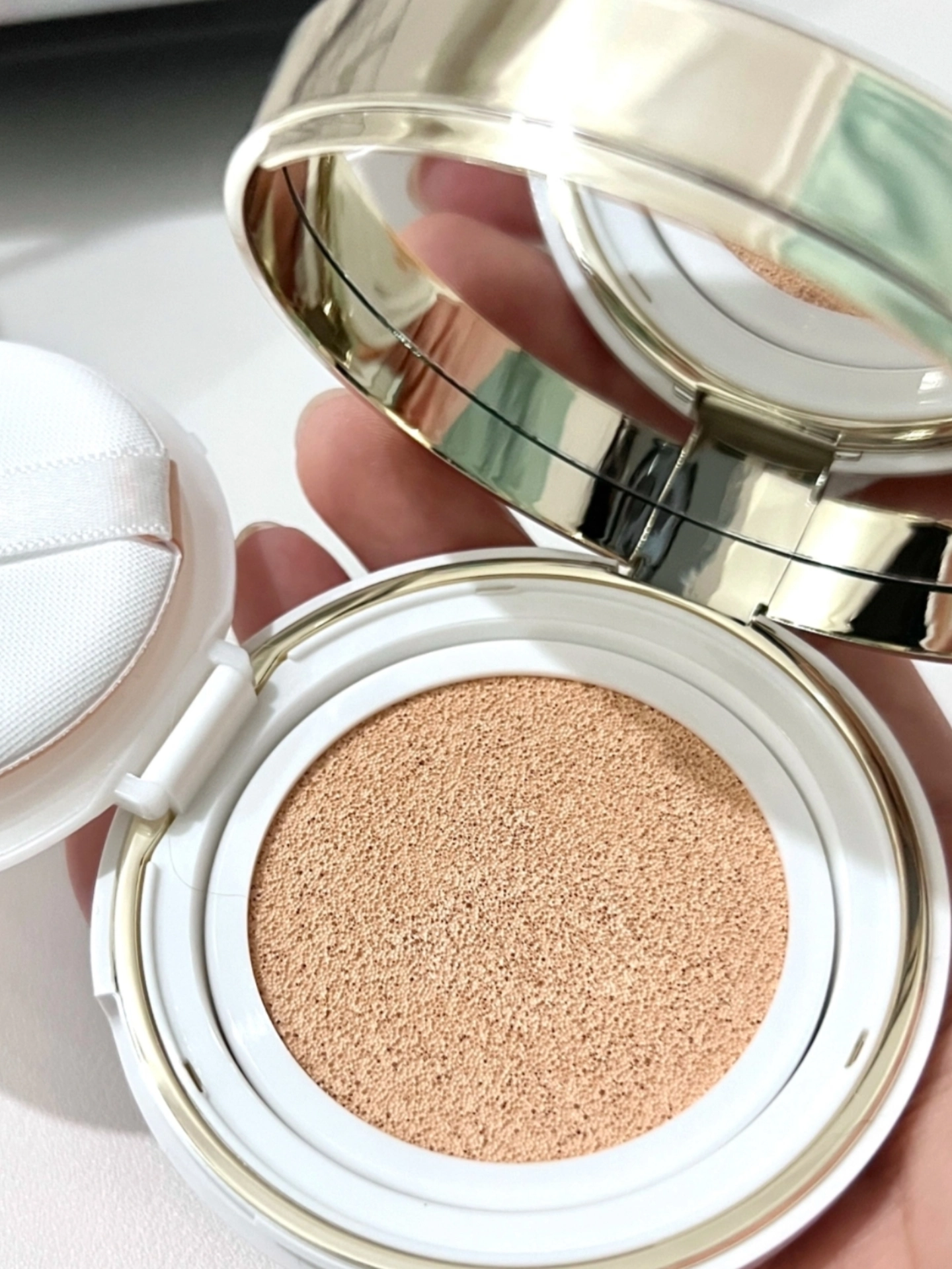 国货自然堂气垫bb霜试色