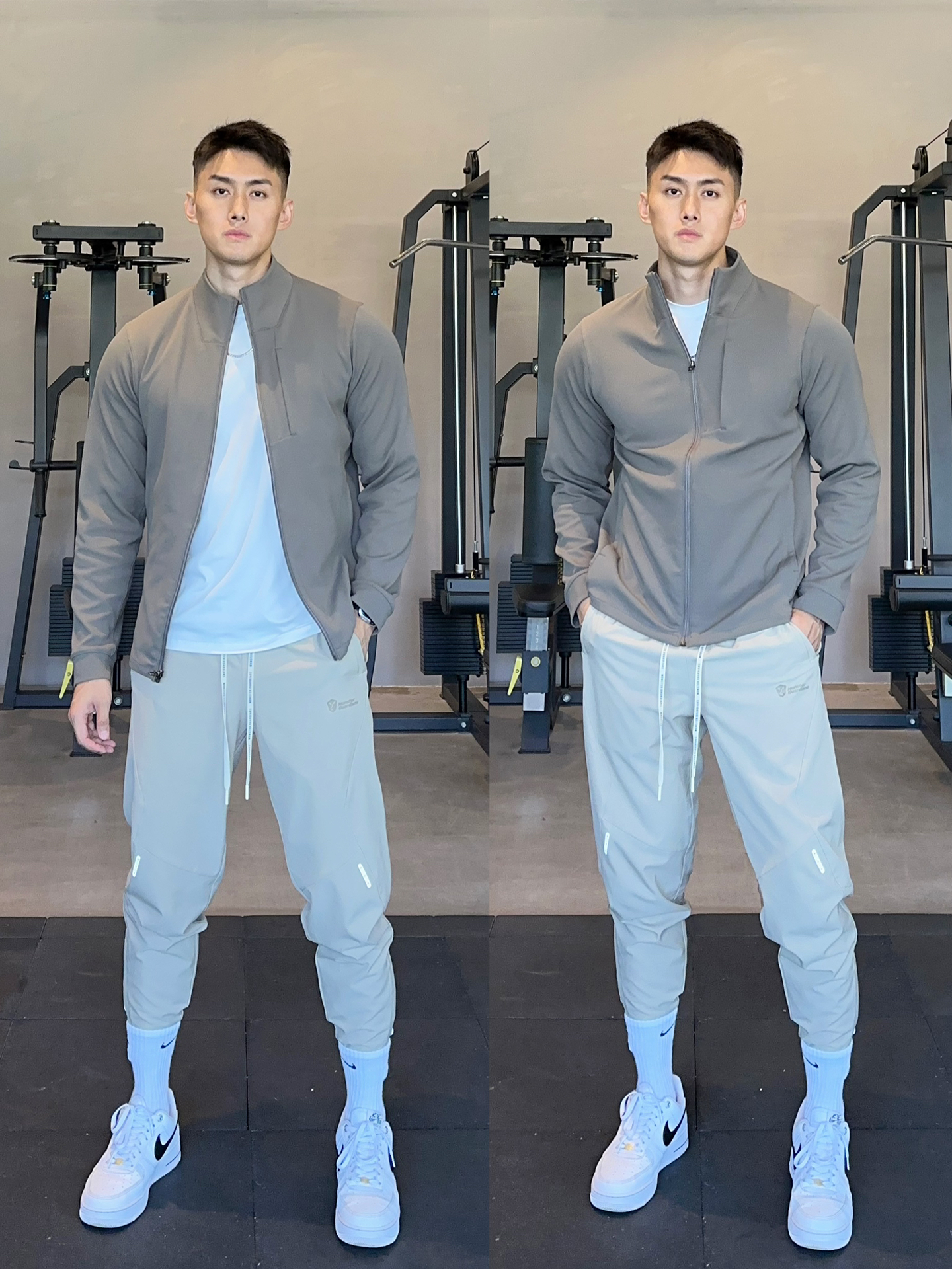 休闲运动ootd|秋天男生运动休闲穿搭