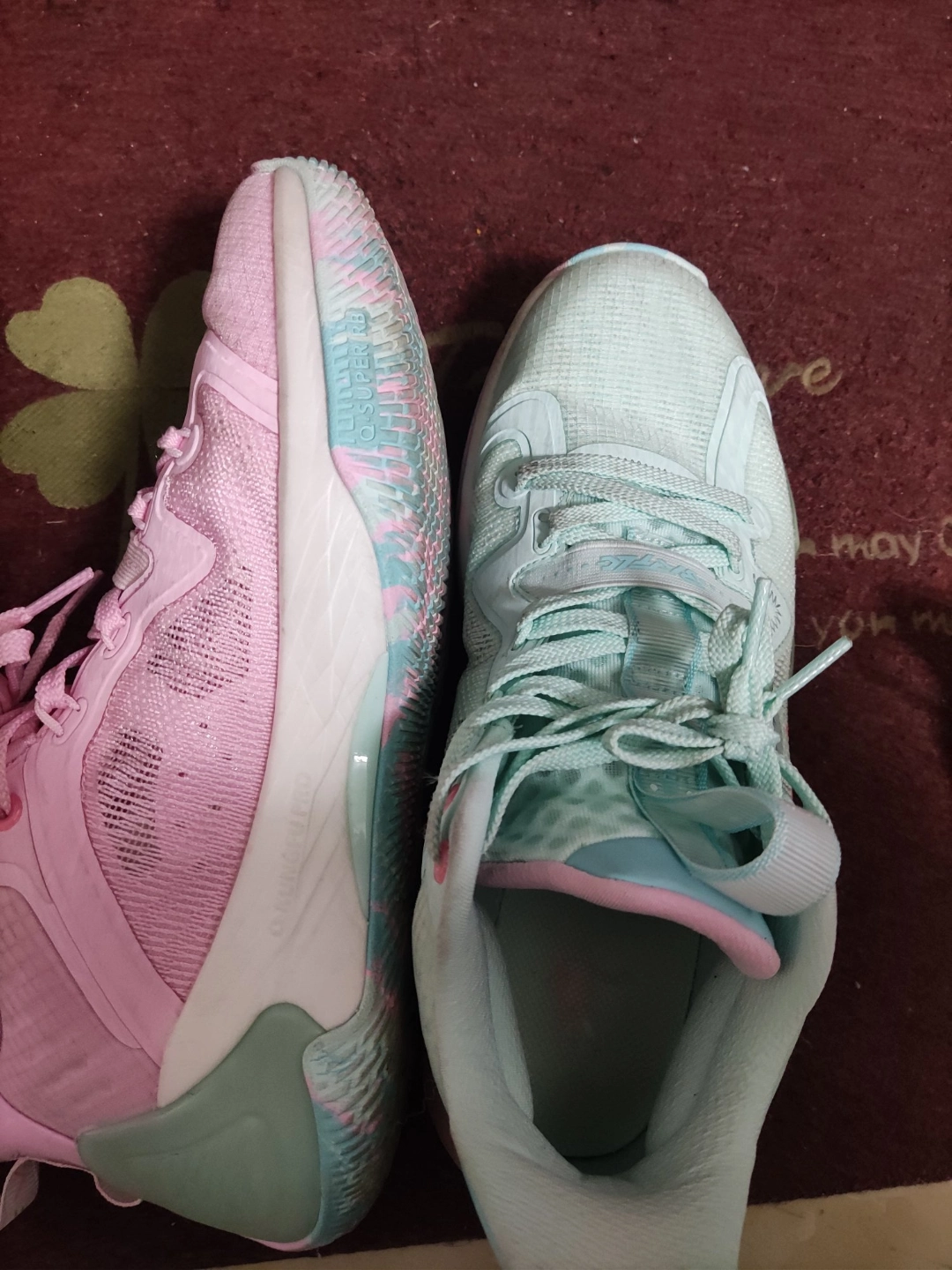 custom review-QIAODAN Poison Tooth Pro SE Basketball Shoes Men Low Top Pink