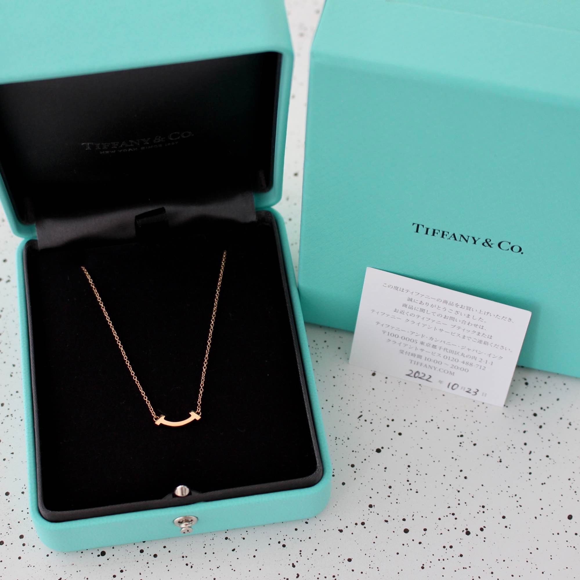 tiffany&co. 蒂芙尼 t系列 smile 笑脸项链