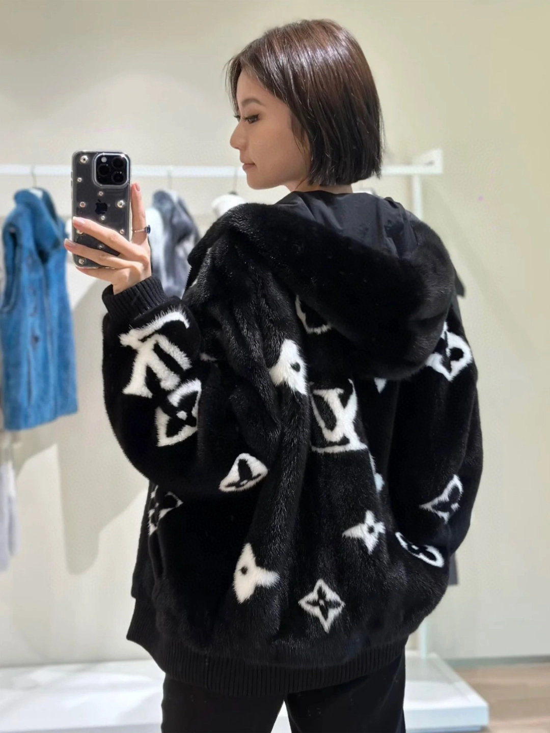 lv水貂外套超好看