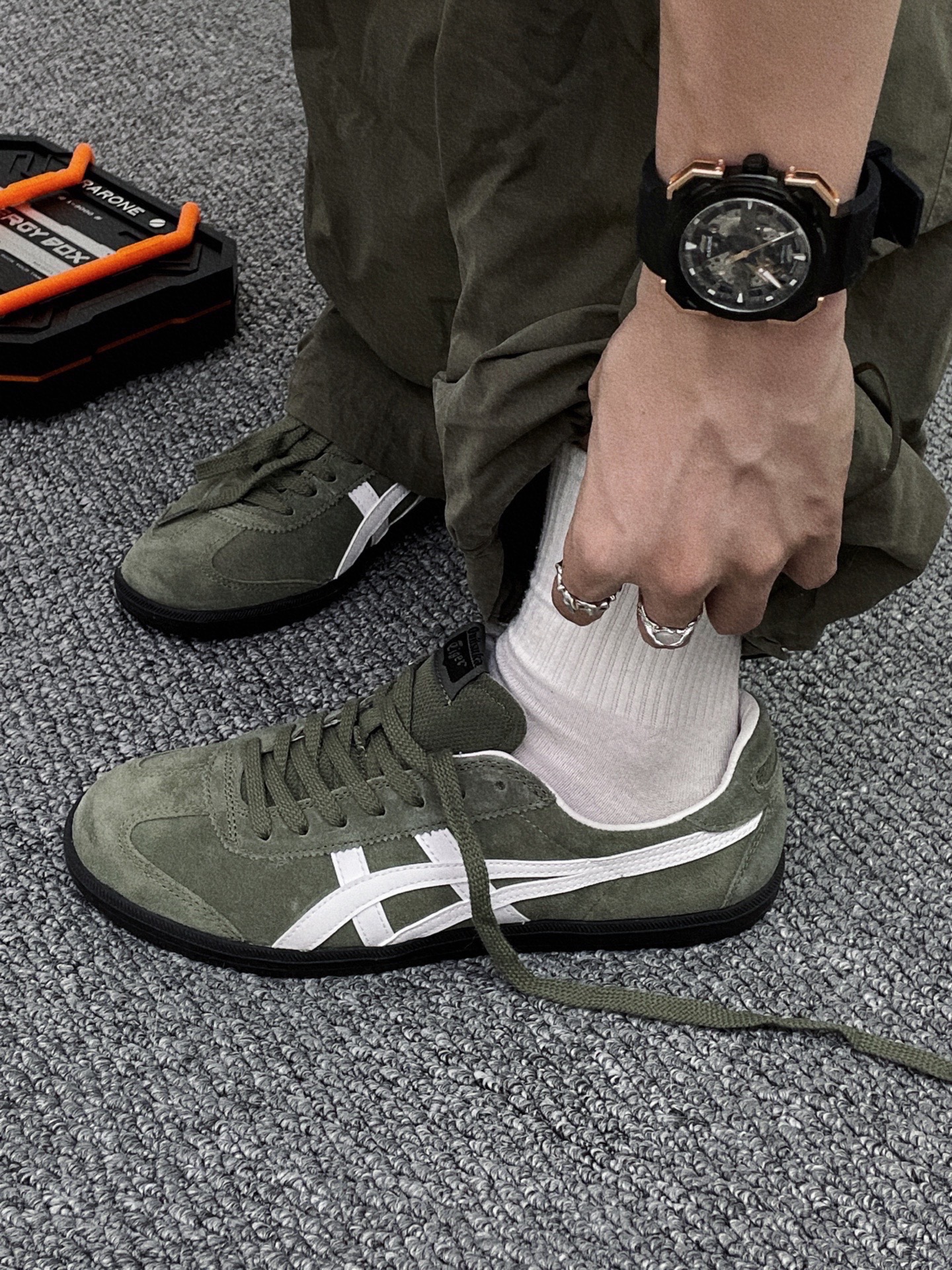 Onitsuka Tiger Tokuten Burnt Green White Black - POIZON