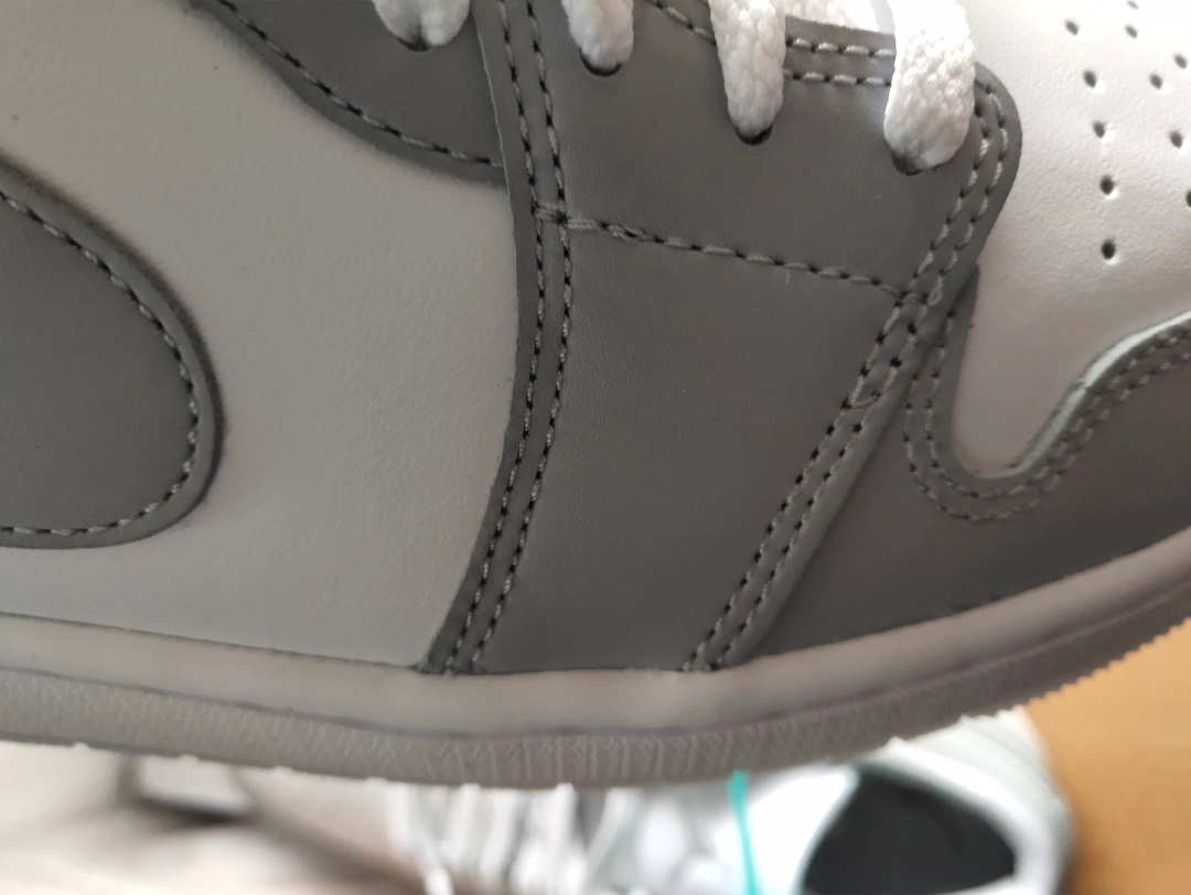 custom review-Jordan 1 Low Wolf Grey Women
s