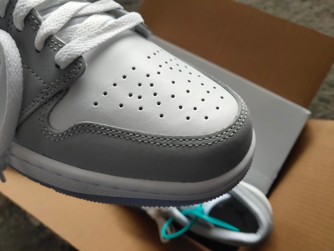 custom review-Jordan 1 Low Wolf Grey Women
s