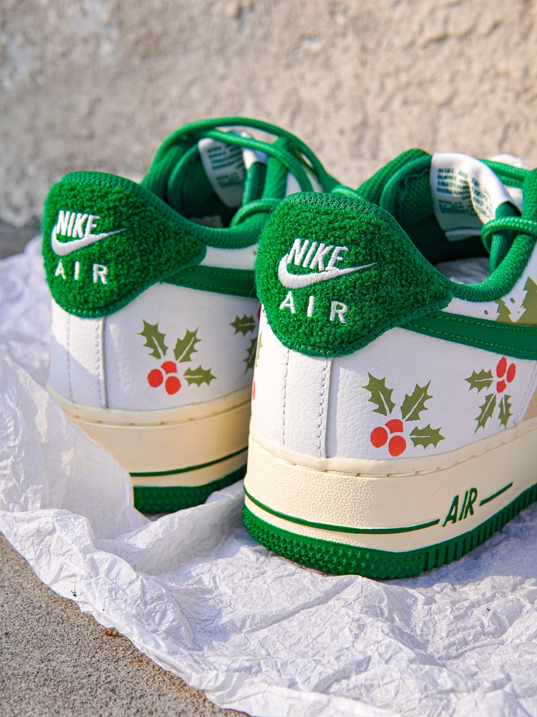 圣诞必备!毛绒樱草绿板鞋