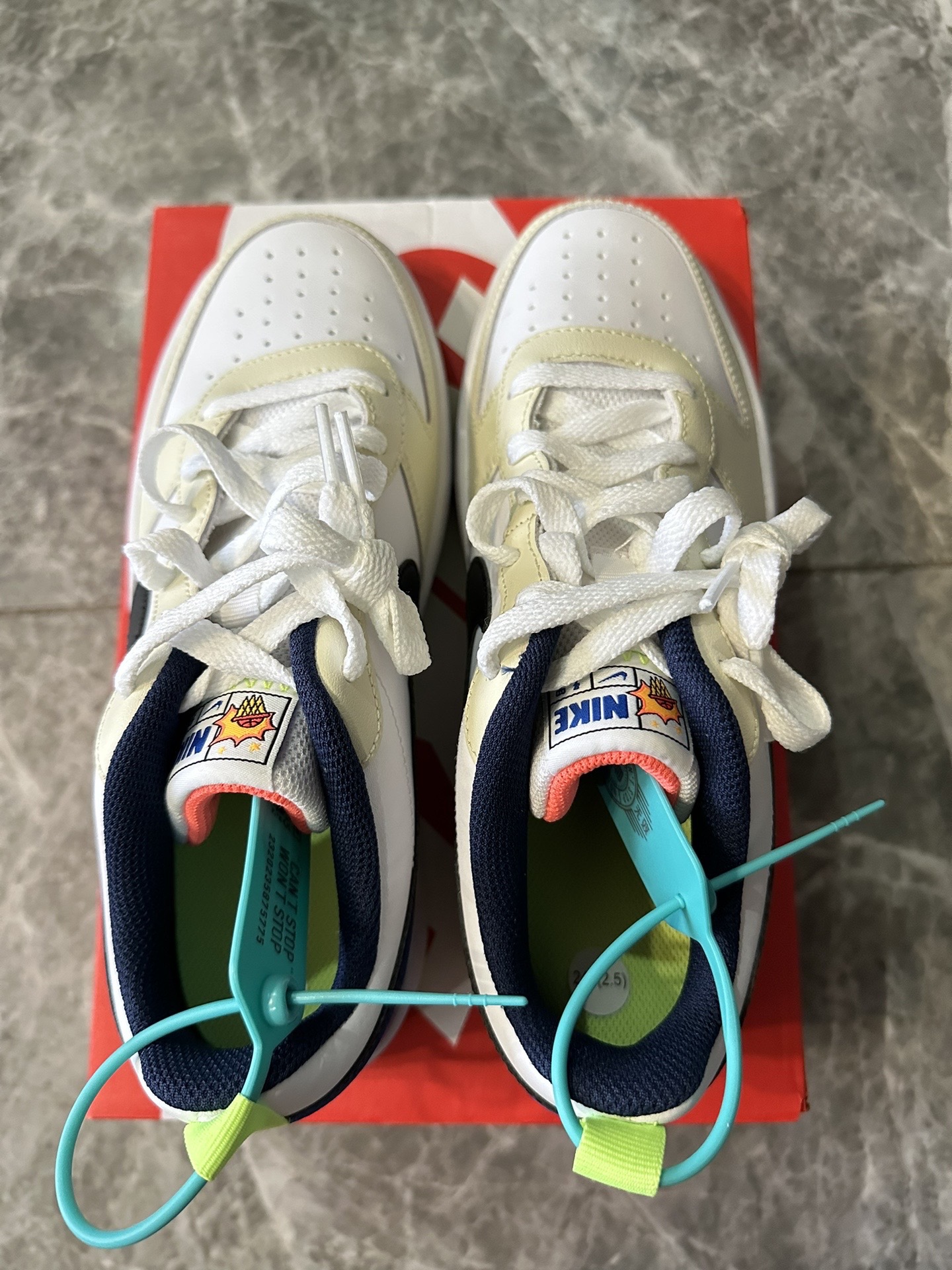 nike court白蓝绿小清新的颜值鞋