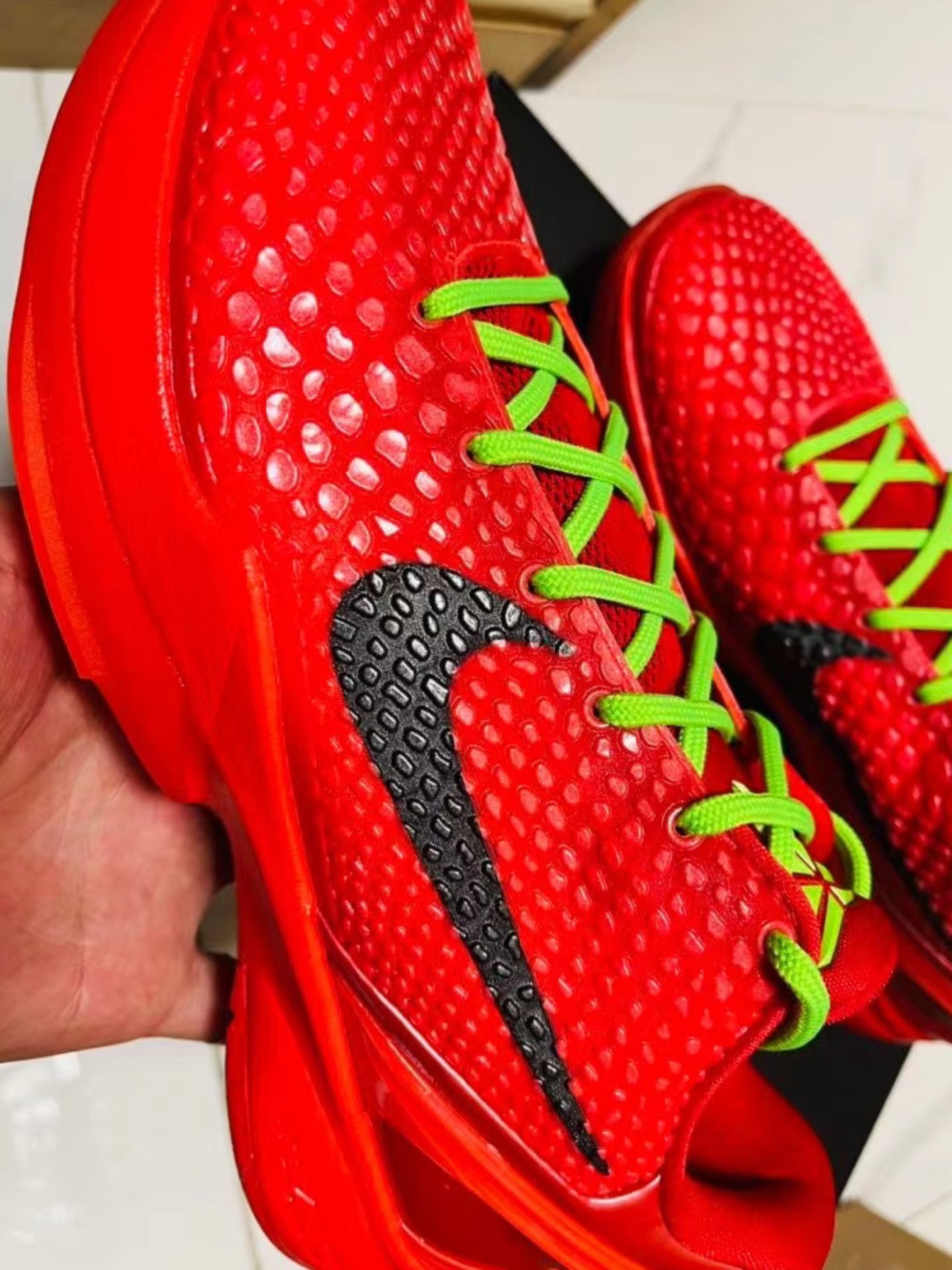 custom review-Nike Kobe 6 Protro Reverse Grinch GS
