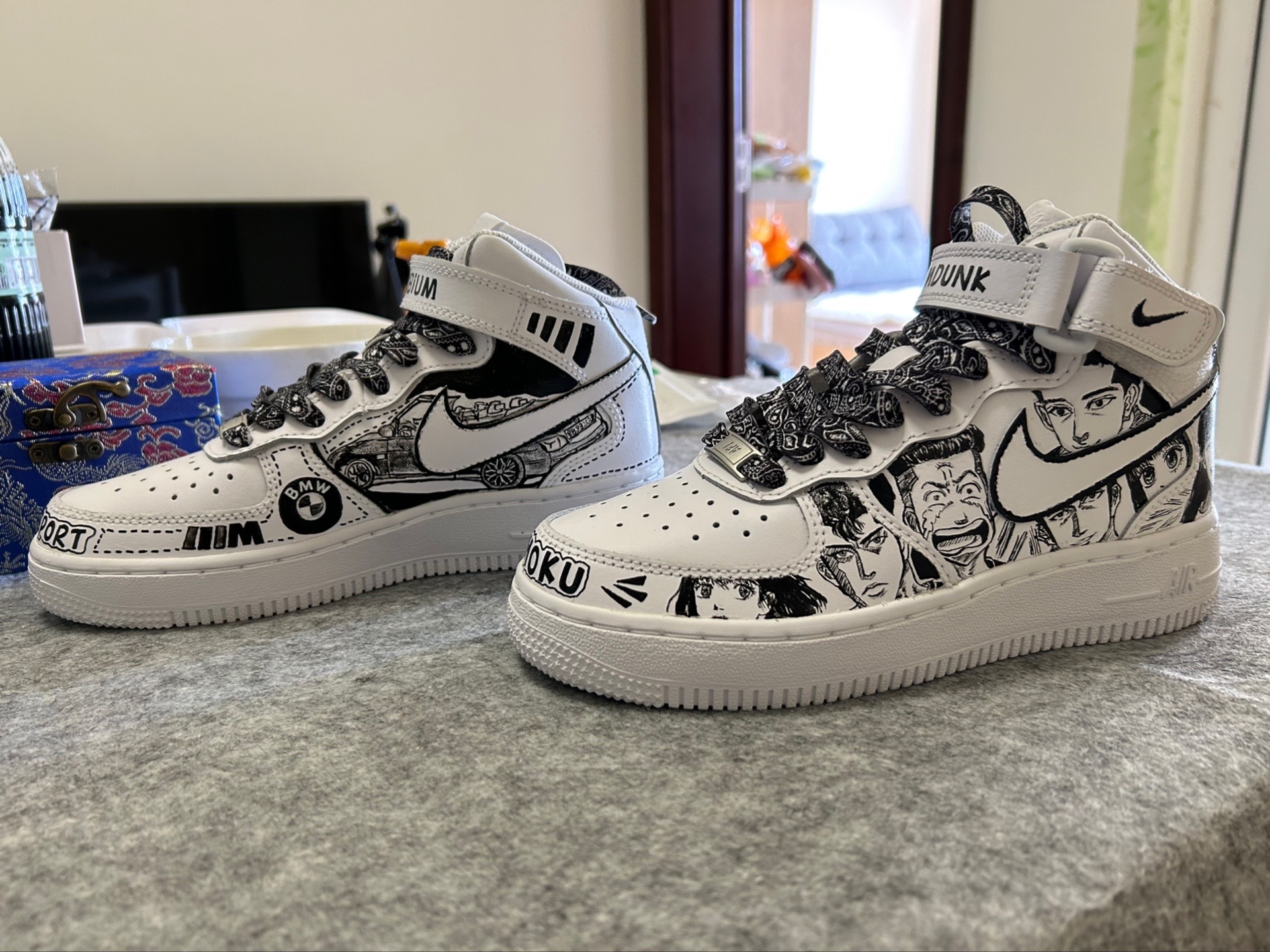 人手一双空军一号 #空军一号手绘 #就要手绘鞋