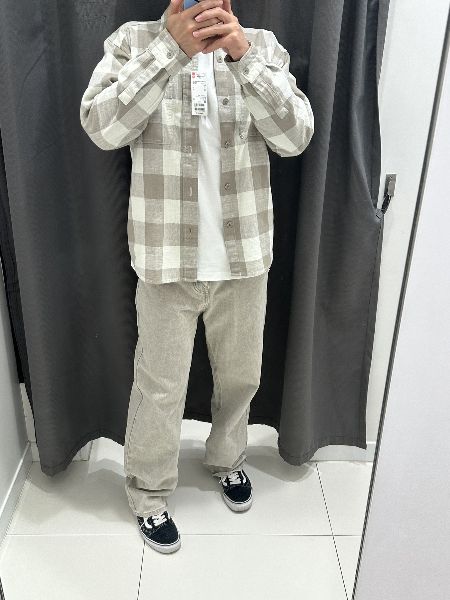 优衣库新品竹节棉衬衫