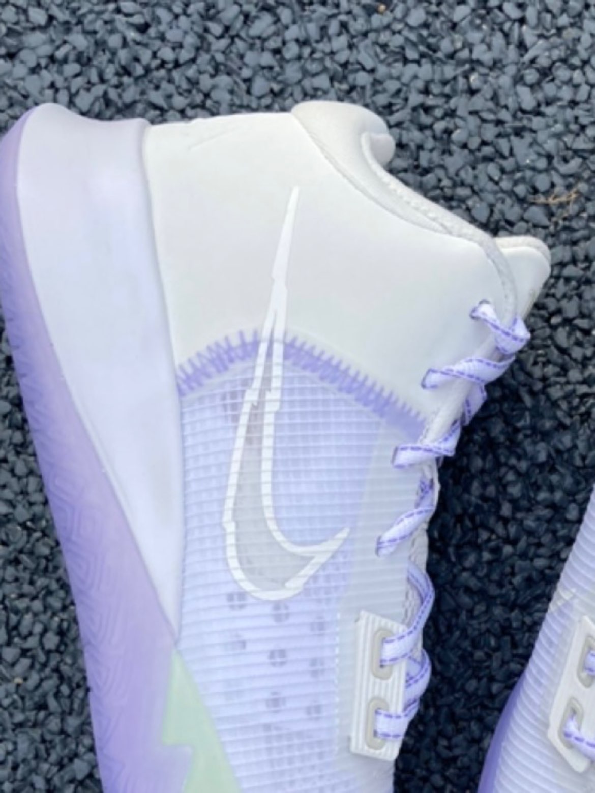 custom review-Nike Flytrap 4 EP MID Топ Баскетбольные кроссовки для игры Мужской Белый фиолетовый Азиатская версия