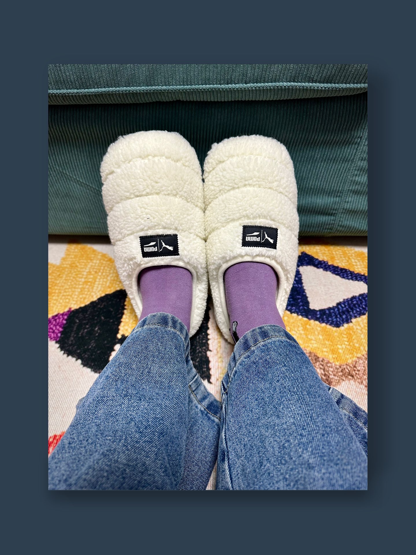 可以闭眼入的毛毛拖鞋