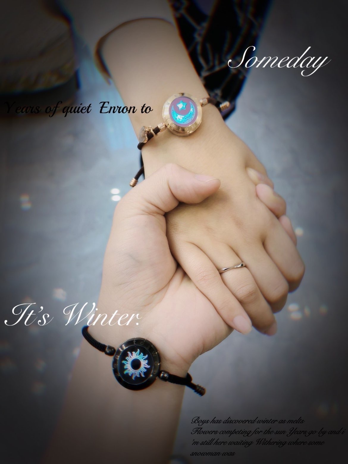 时尚好看的情侣感应手链