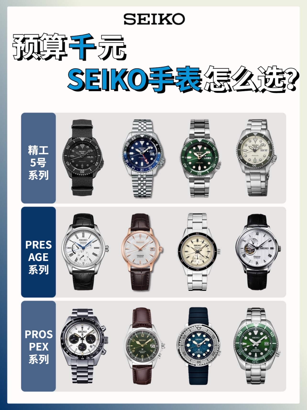 seiko手表说明书图片