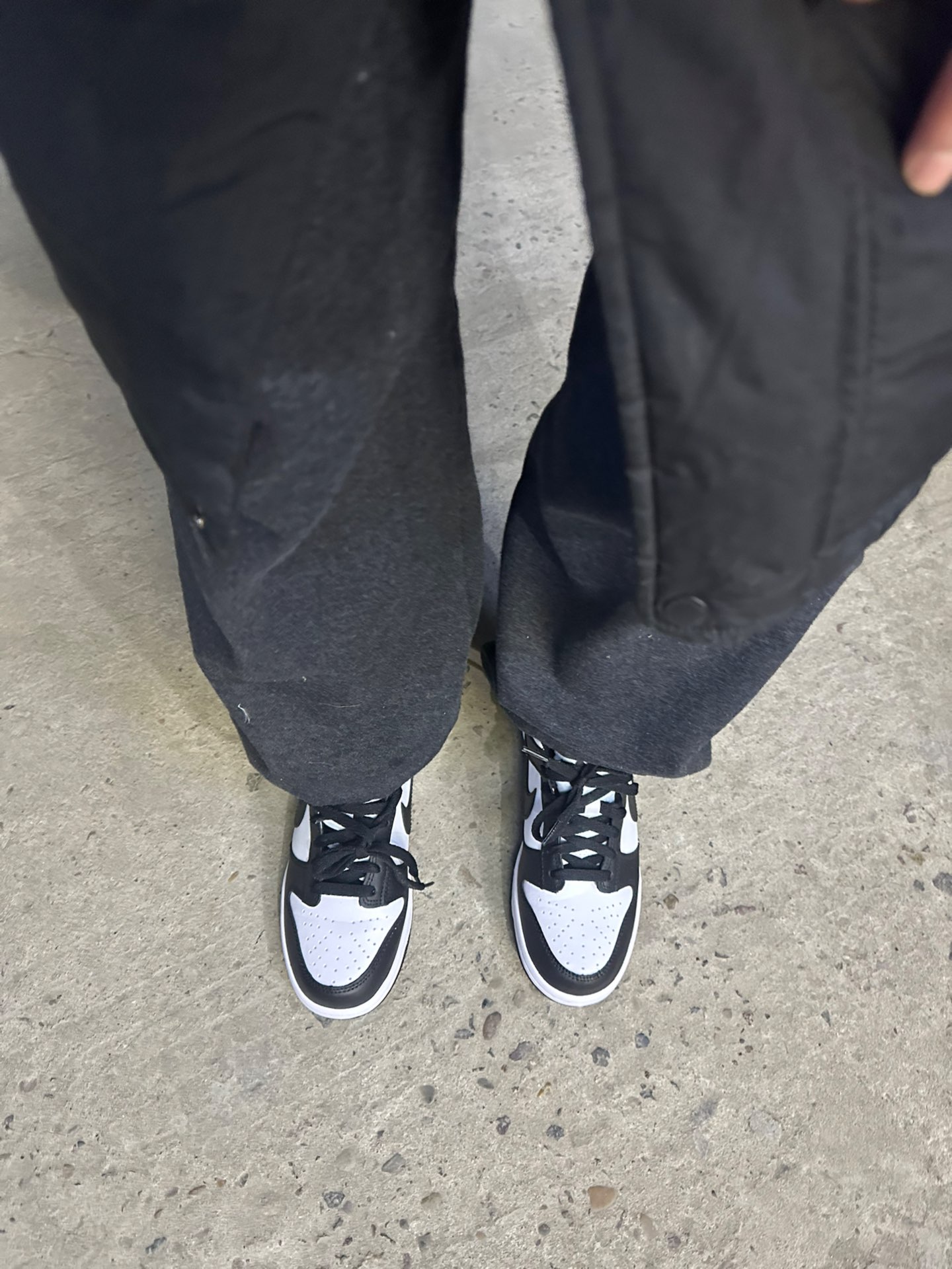 custom review-nike Dunk 'Черный' Противоскользящий амортизация легкий амортизация низкий топ детские скейтбординг черный белый