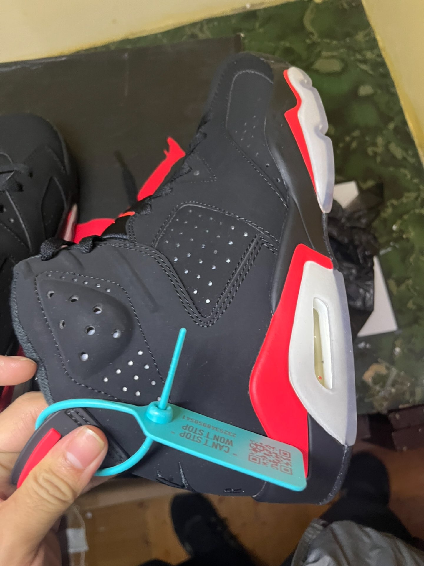 custom review-JORDAN 6 Retro Black Infrared 2019