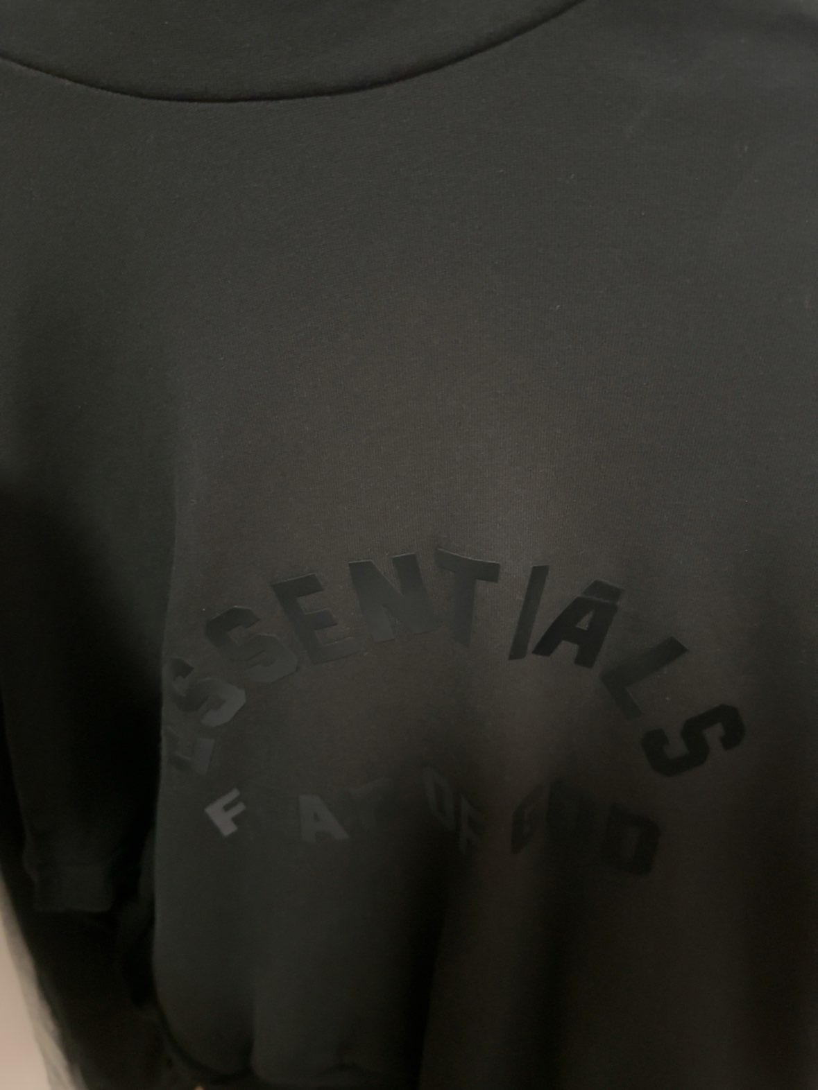 custom review-Fear Of God Essentials Свитшот Мужской Глубокий Черный