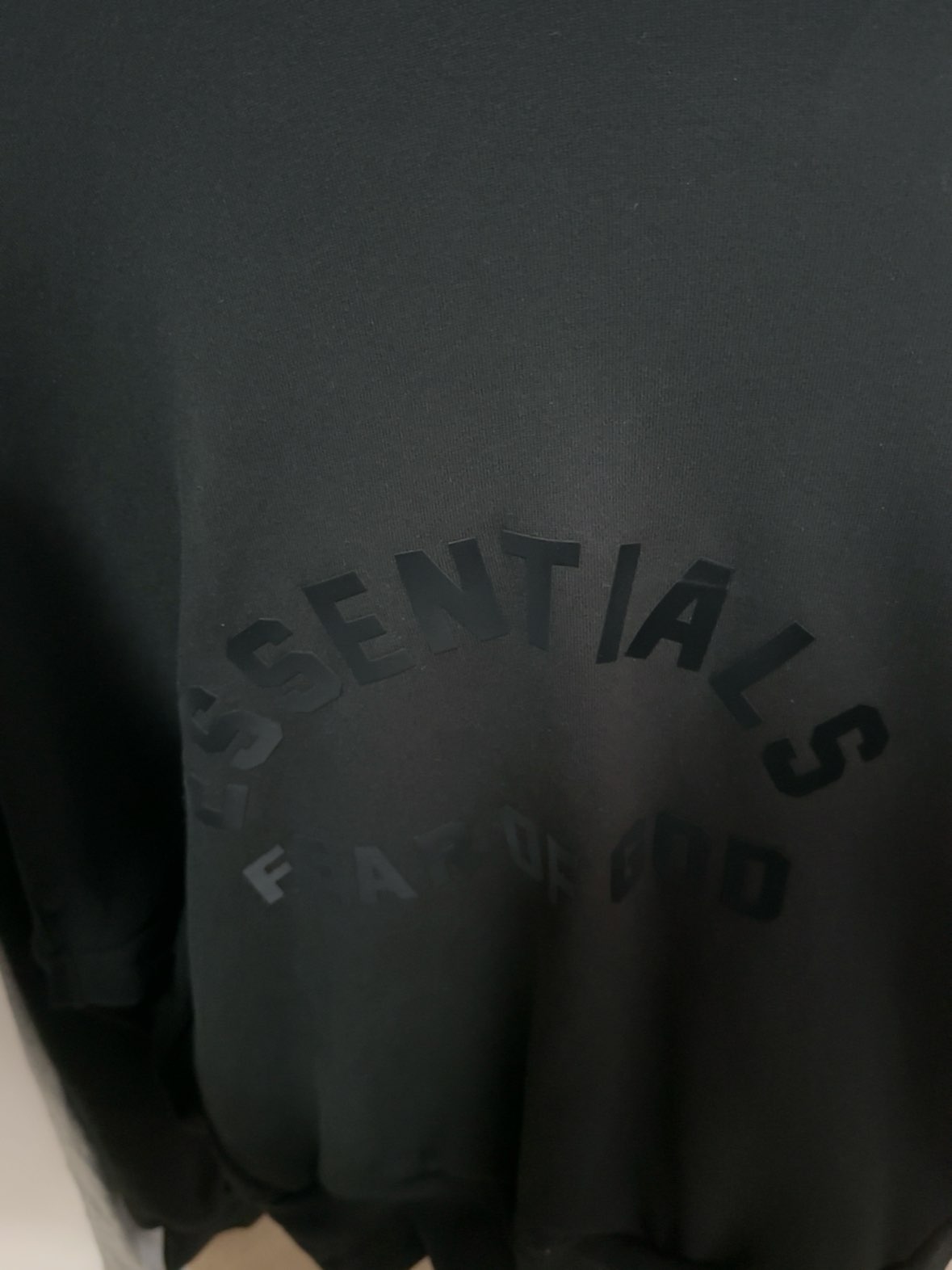 custom review-Fear Of God Essentials Свитшот Мужской Глубокий Черный