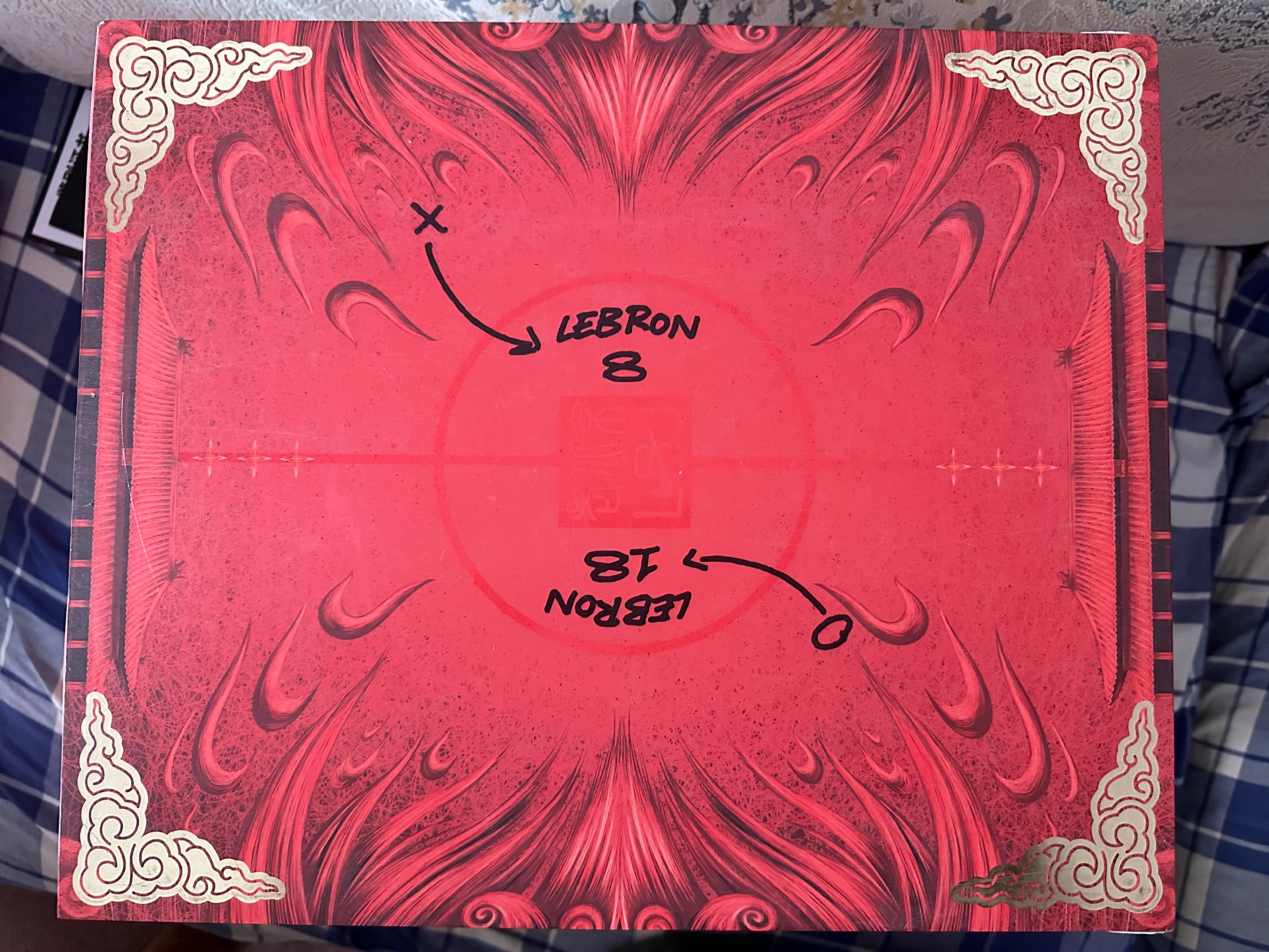 詹姆斯签名中特别有收藏价值的一个特殊鞋盒套装.