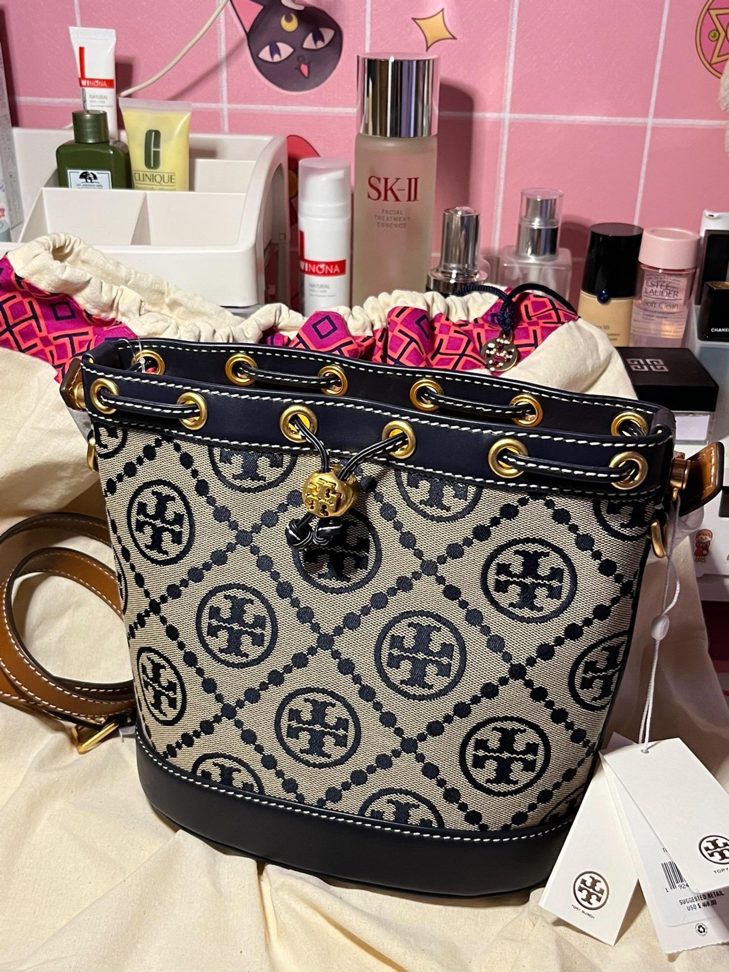 汤丽柏琦老花水桶包