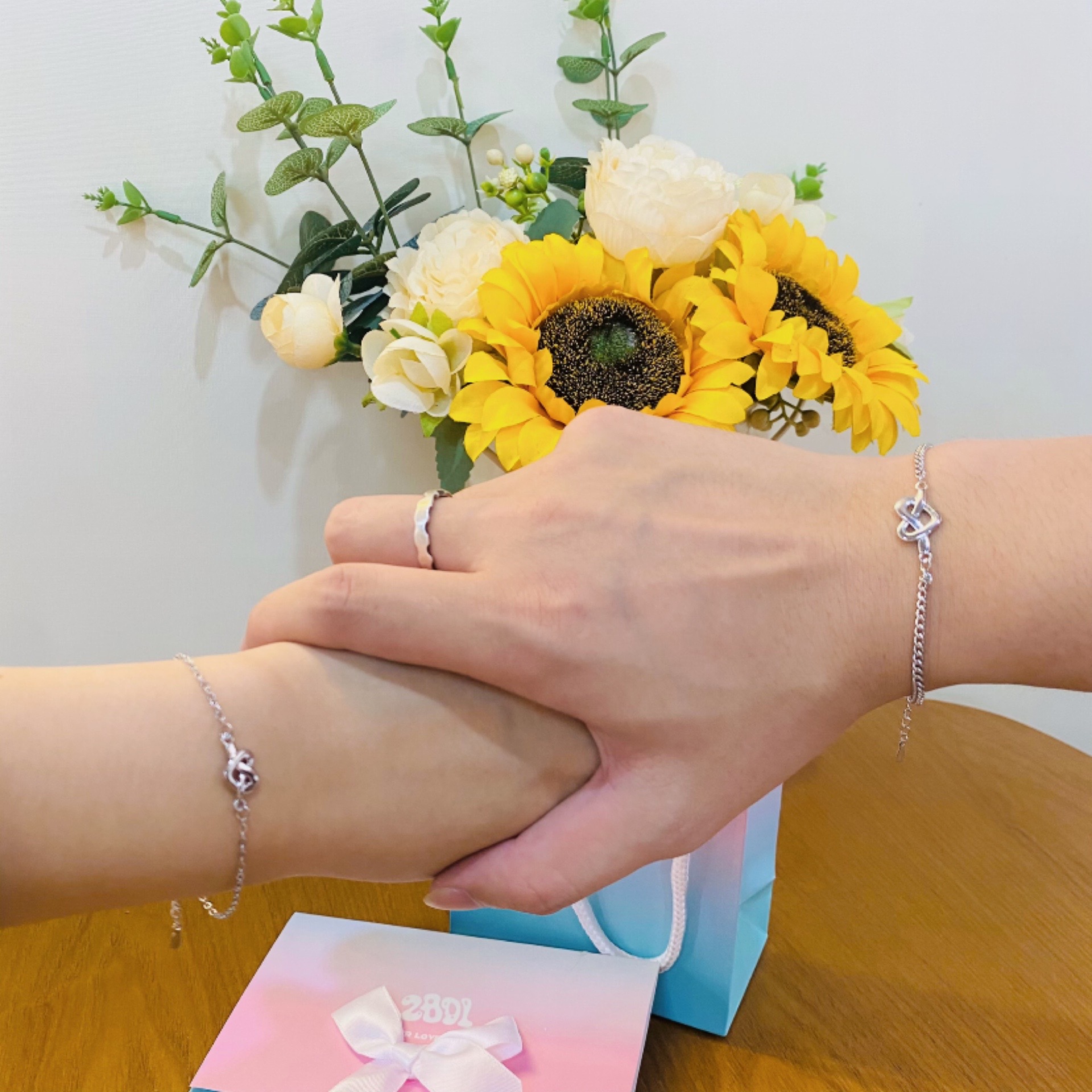 情侣手链/怦然心动同心结