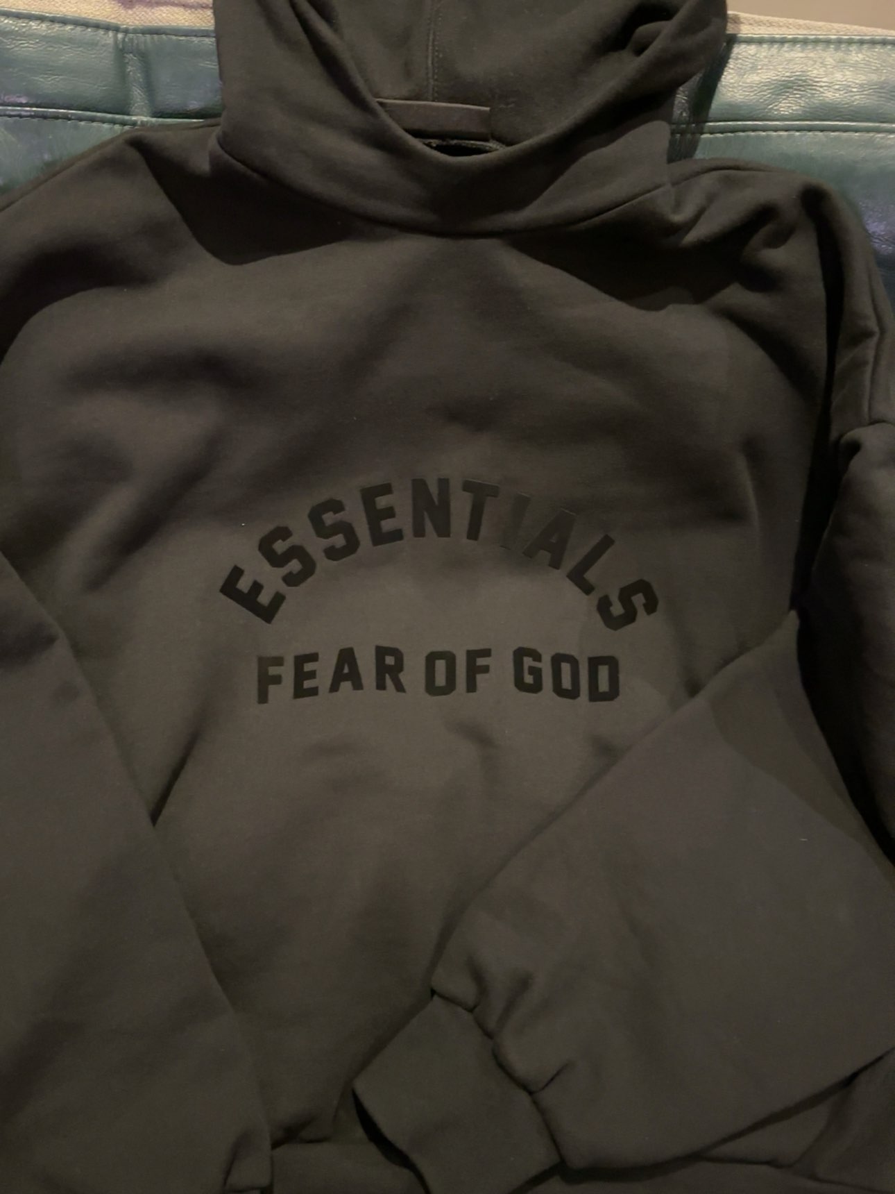 custom review-Fear Of God Essentials Свитшот Мужской Глубокий Черный
