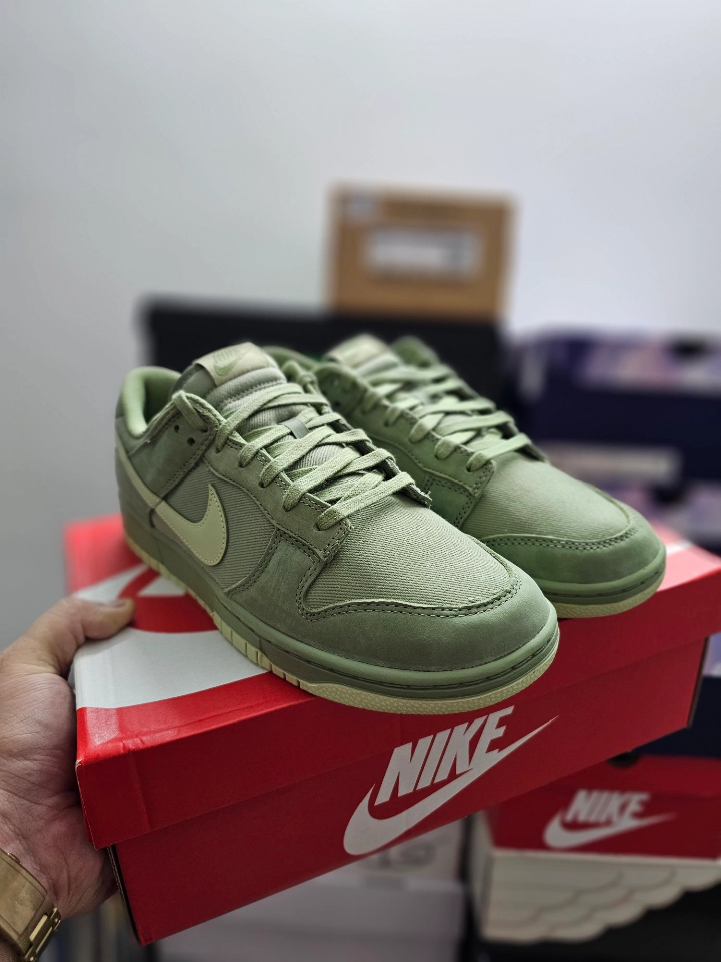 绿色dunk  nike dunk low premium "oil green" 耐磨防滑 低帮 板鞋