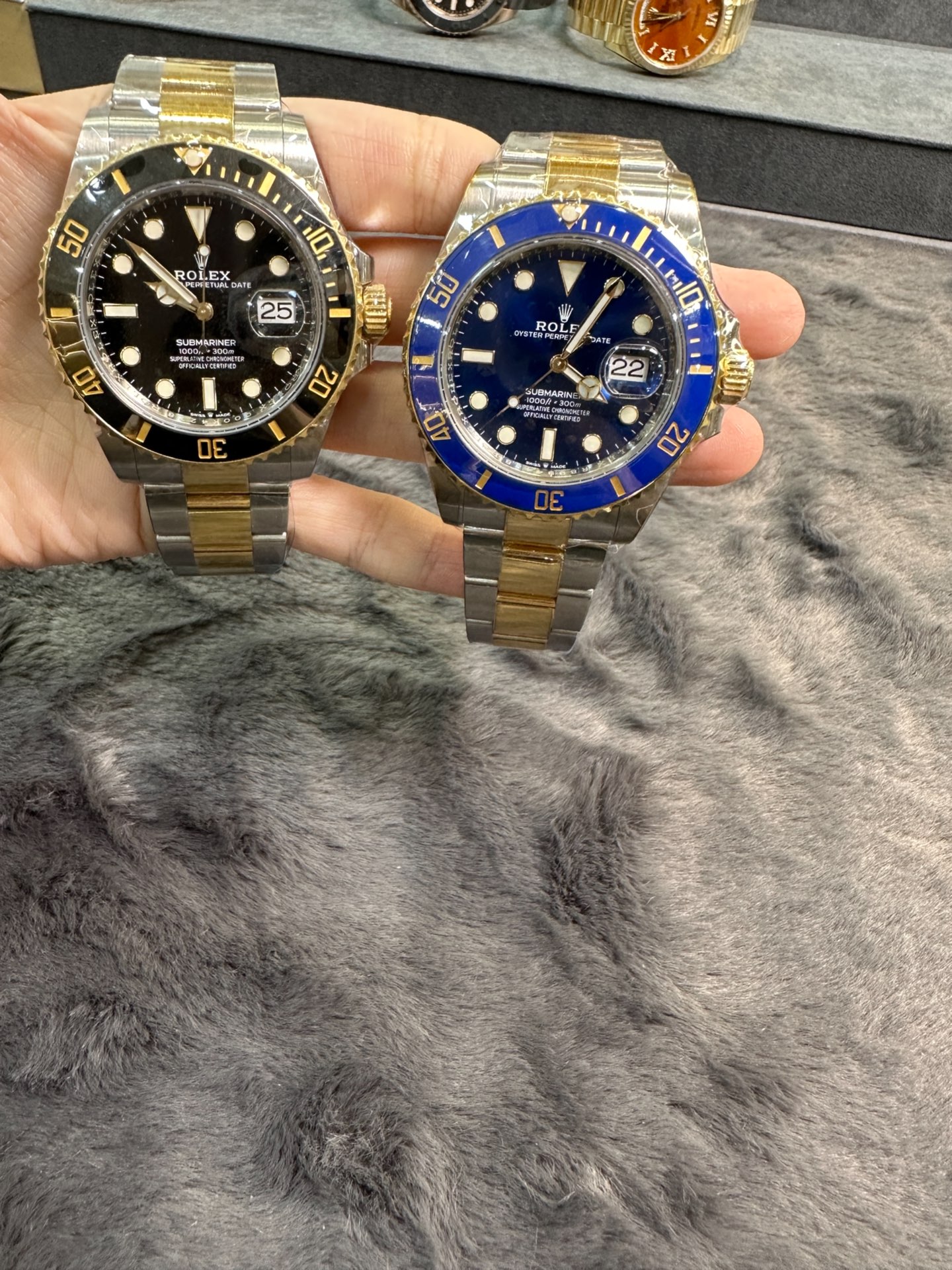 劳力士间金黑蓝水鬼